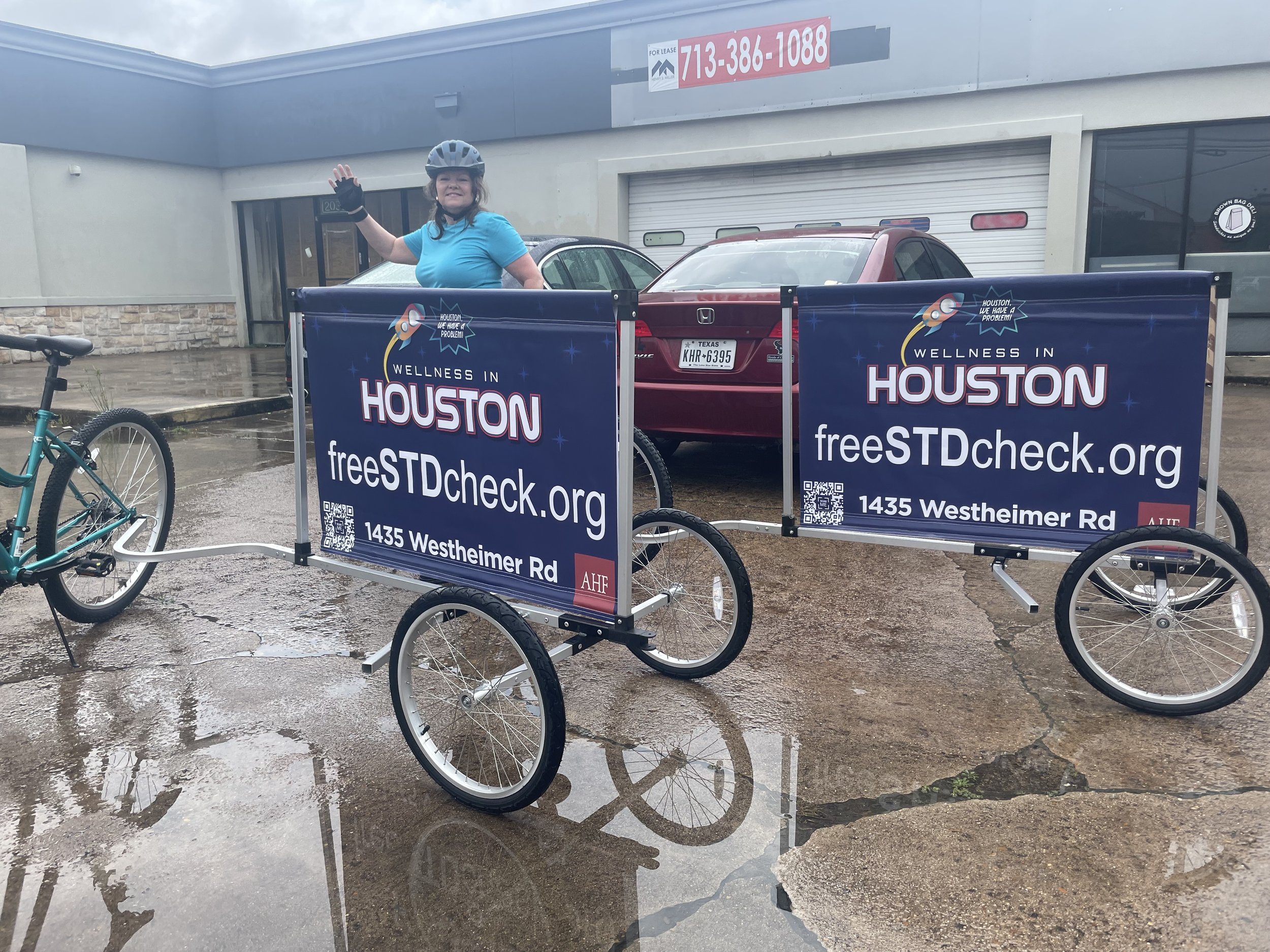 Bike trailers For Advertising in Houston