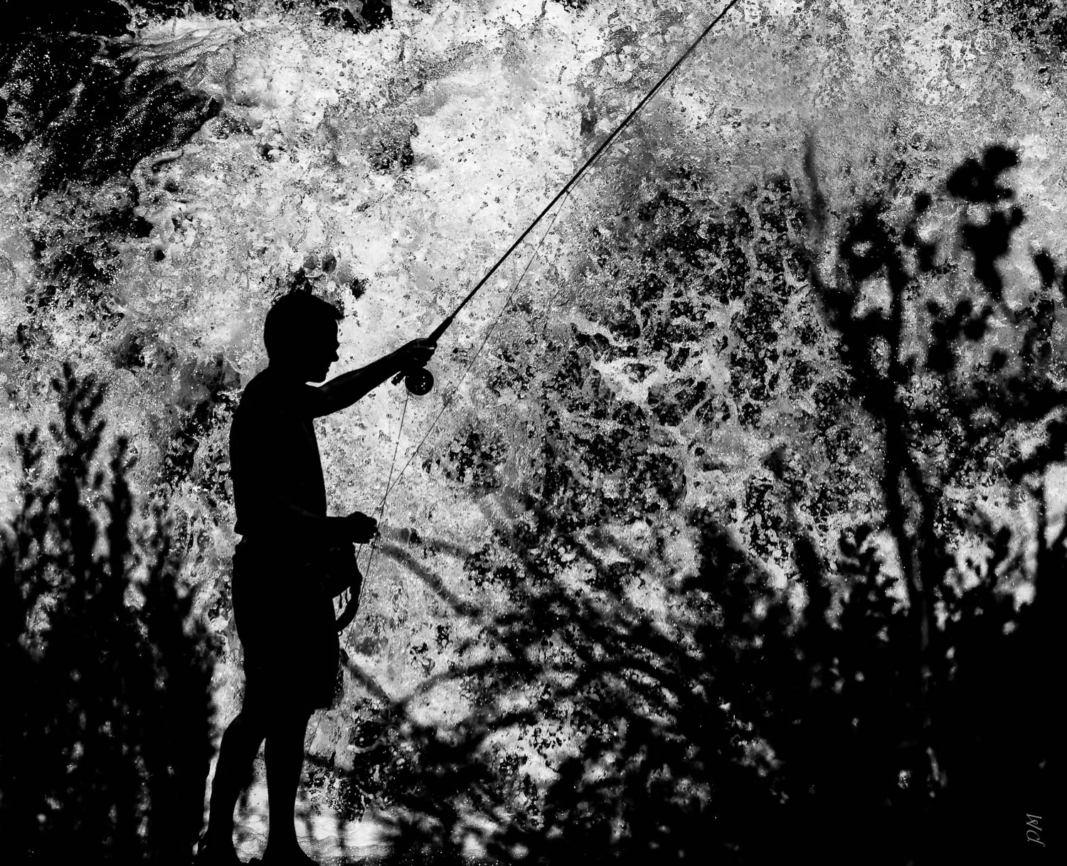 Loved the silhouette of this fisherman at a waterfall near Tarryall Reservoir in COlorado. Has sentimental value to me because my brother was with me when I took this and it was the last time I saw him alive.