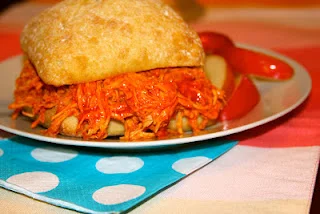 Crockpot Buffalo Chicken Sandwich {recipe} | 4th of July