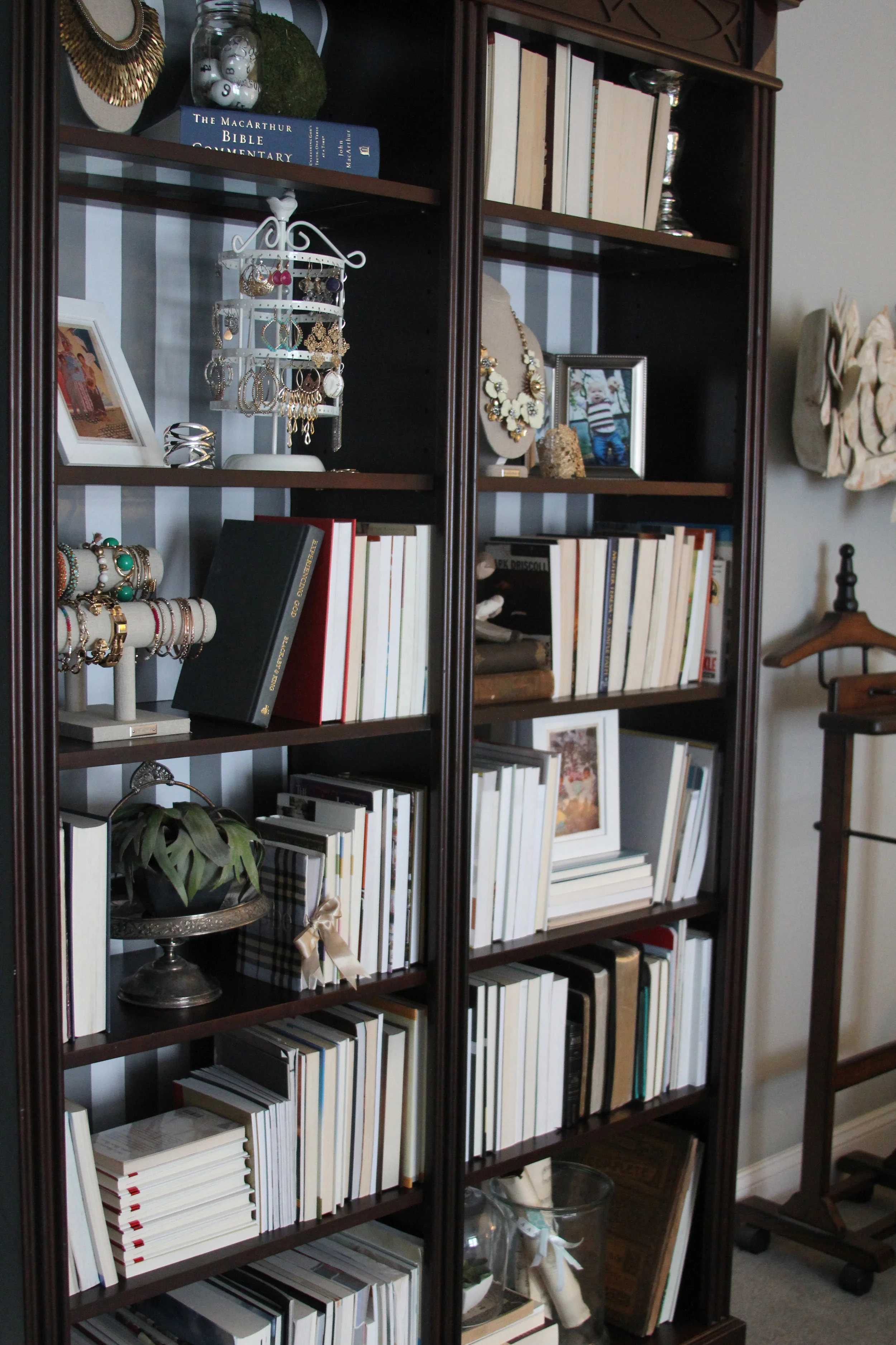 Updating & Styling a boring bookcase {tutorial}