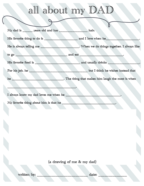 fathers day {free} printable