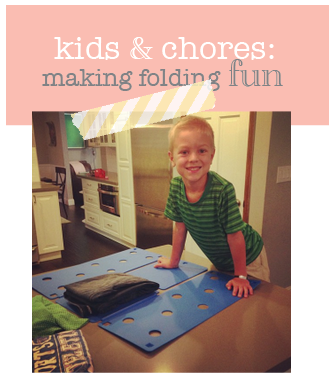 kids & chores: making folding fun