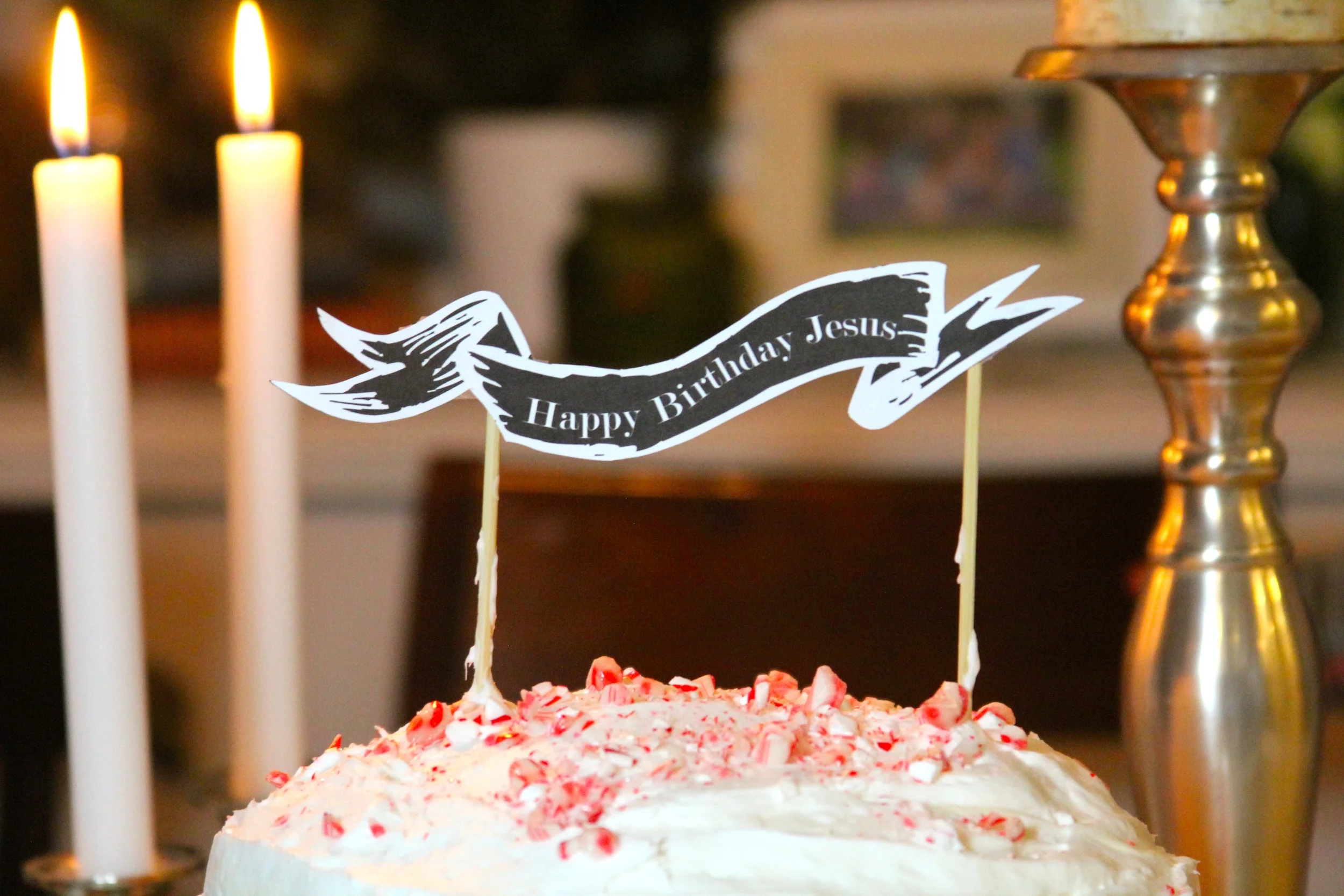 happy birthday, Jesus! {+ printable cake banners}