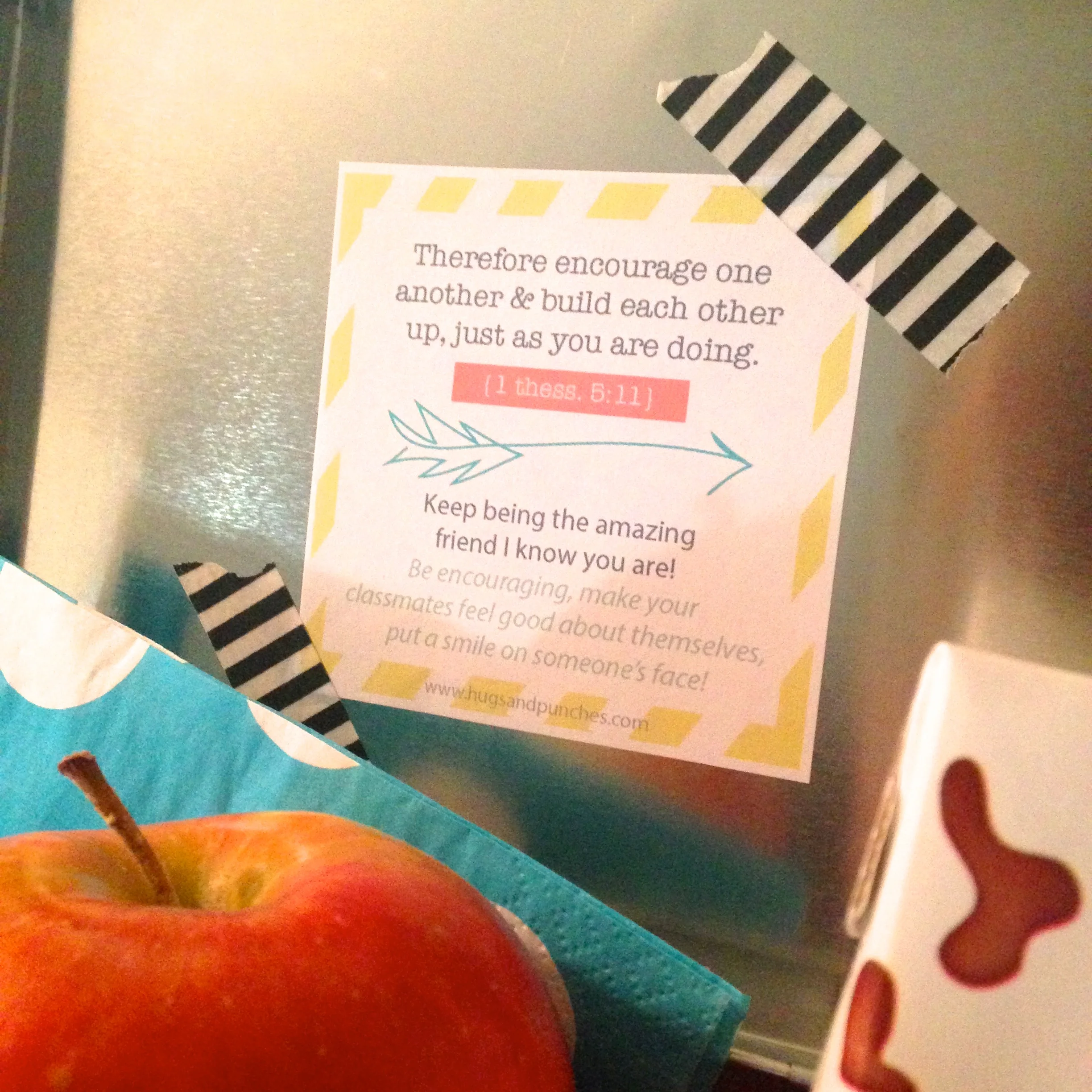 (free printable) Back to School lunch notes