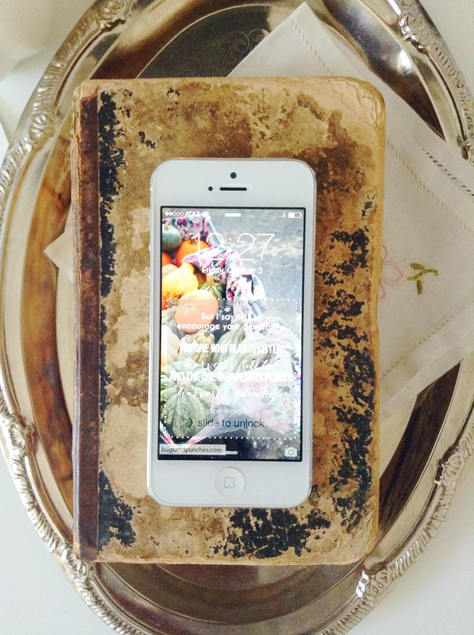 October (free) memory verse lock screen for your phone