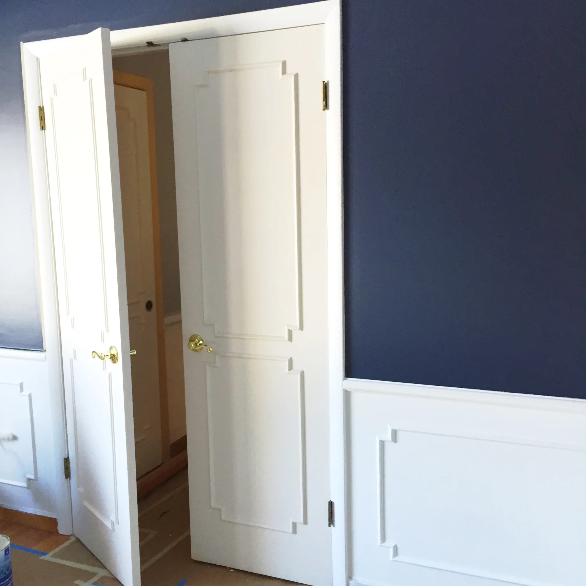 the new house is being painted!