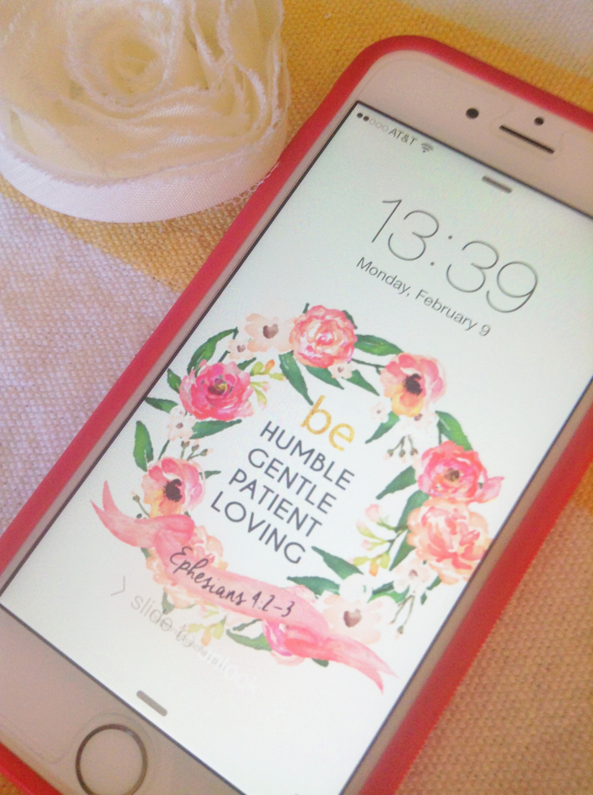 february (free) print + lock screen memory verse...and mini Bible study