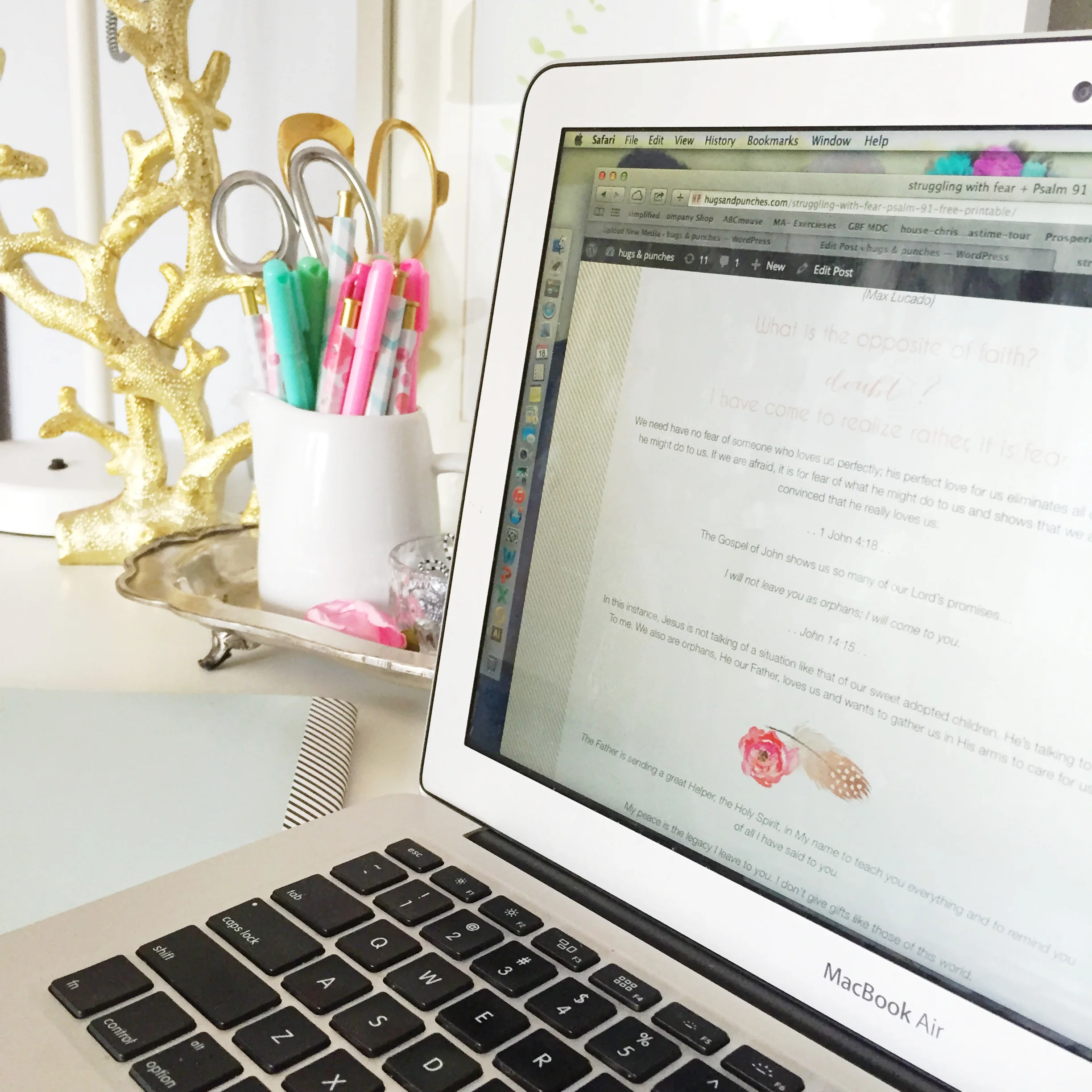 struggling with fear + Psalm 91 (free) printable