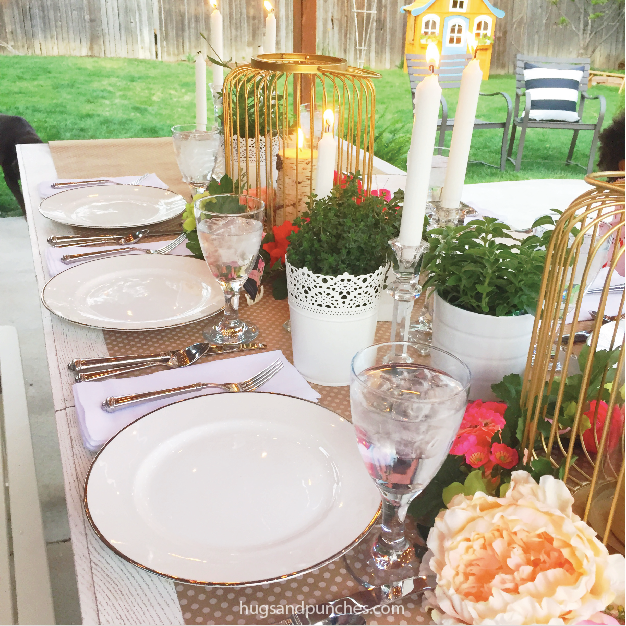how to (inexpensively) decorate for a dinner party