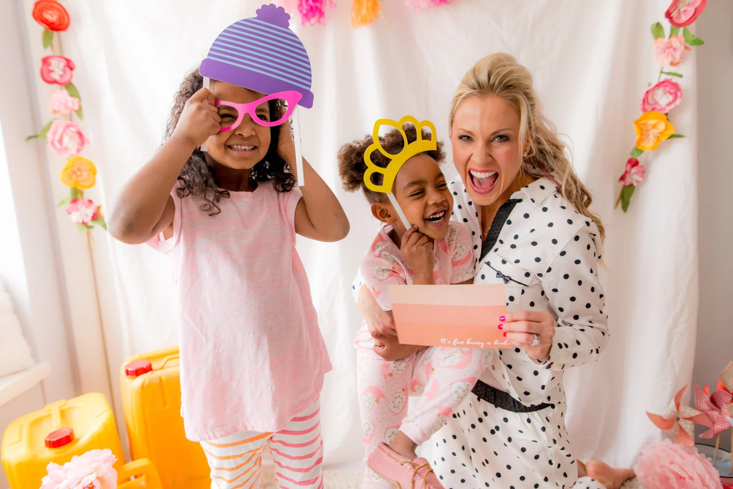 a PJ party + teaching our kids global issues