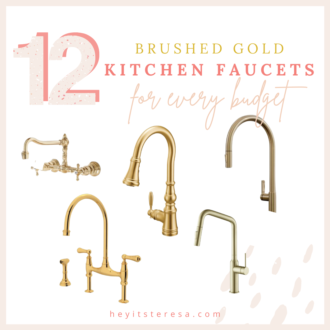 12 Brushed Gold Kitchen Faucets (for every budget)