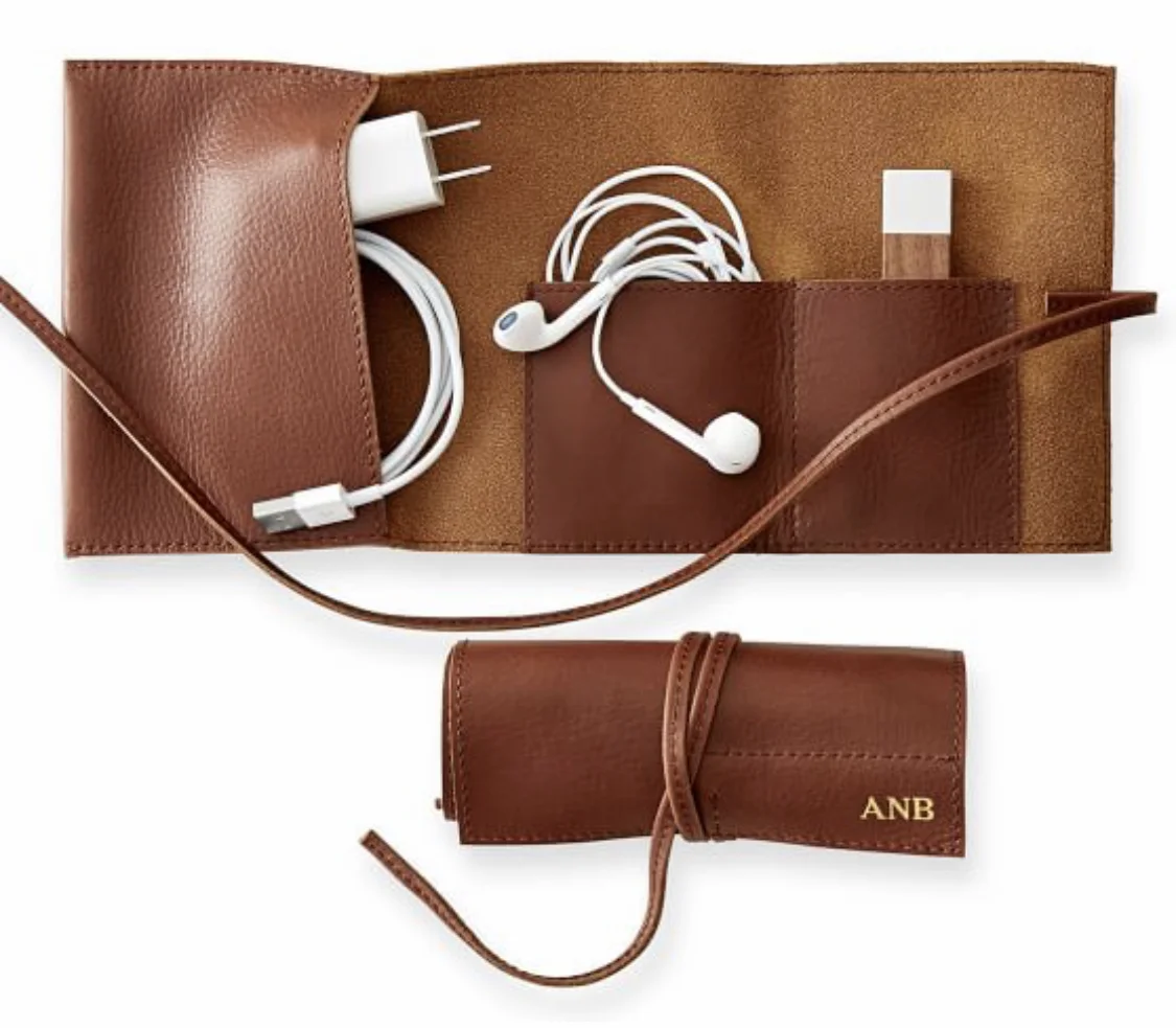 Leather Charger Roll-Up