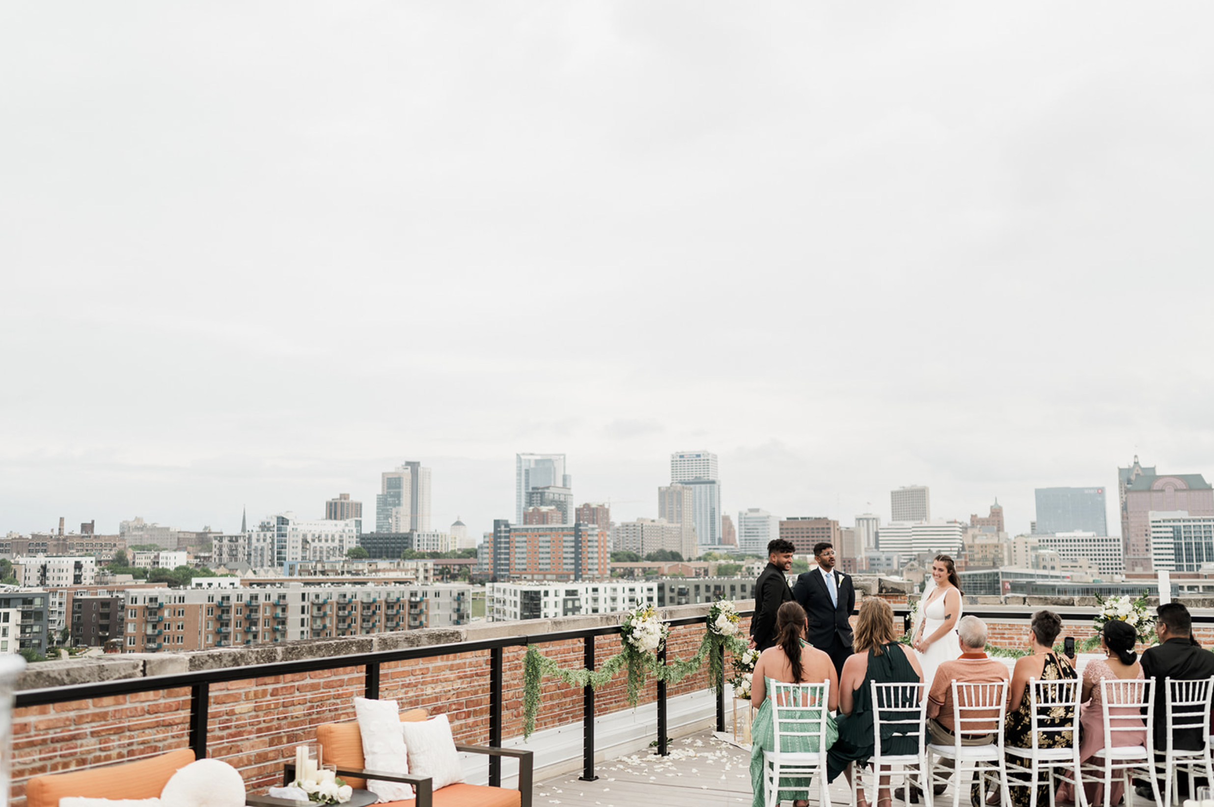 Intimate Milwaukee Rooftop Wedding