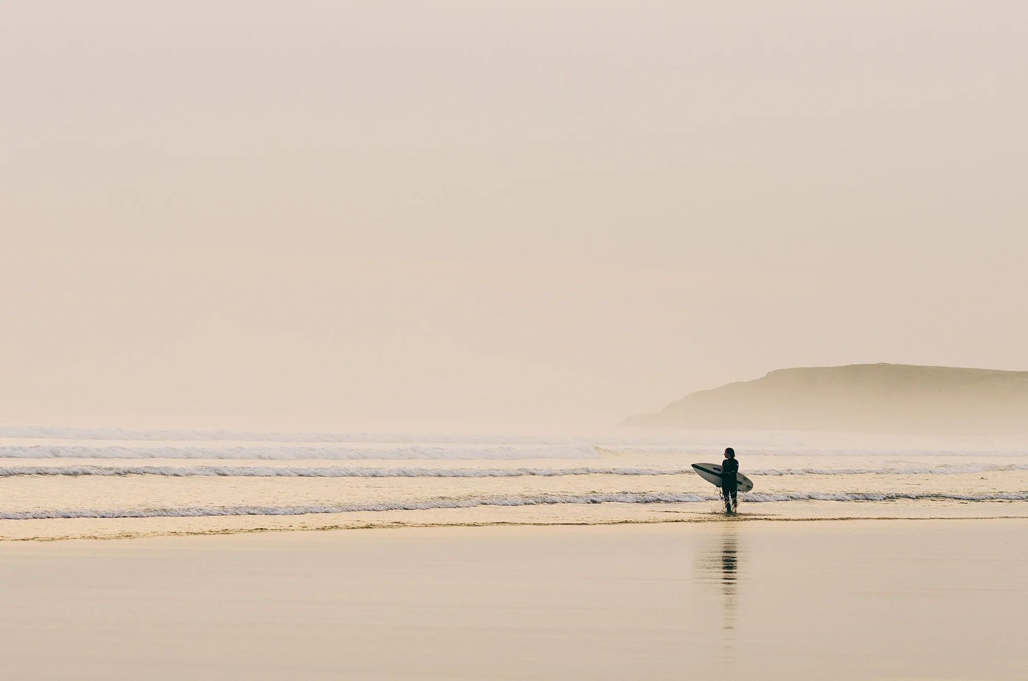 Misty Sunset - Llangennith, Gower, Wales