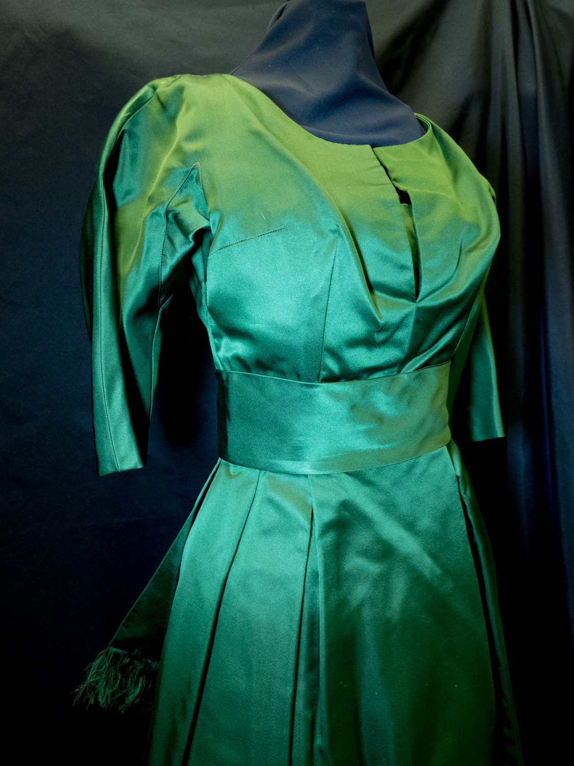 Christian Dior Green Silk