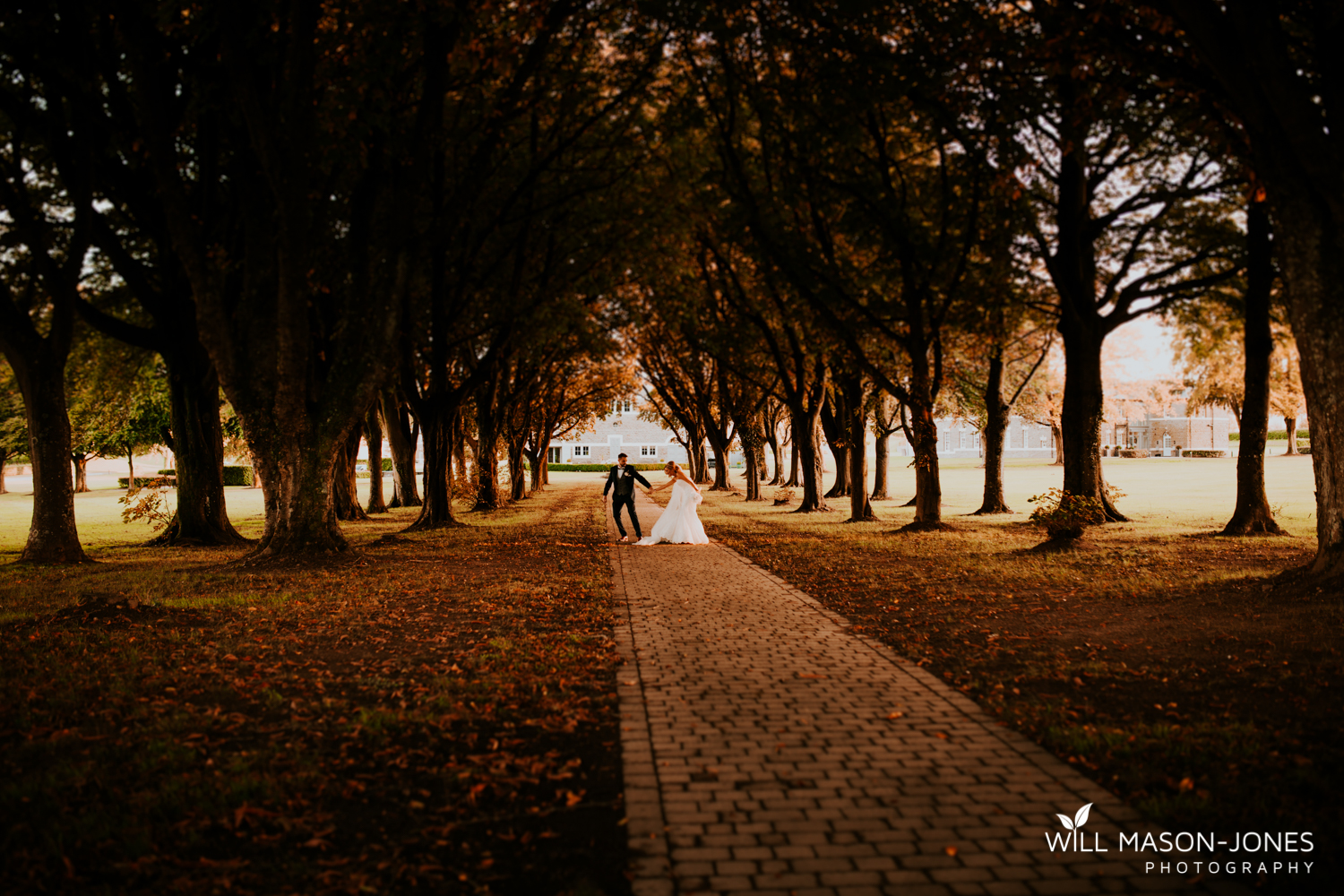  sunset couple portraits at hensol castle wedding photographer cardiff 