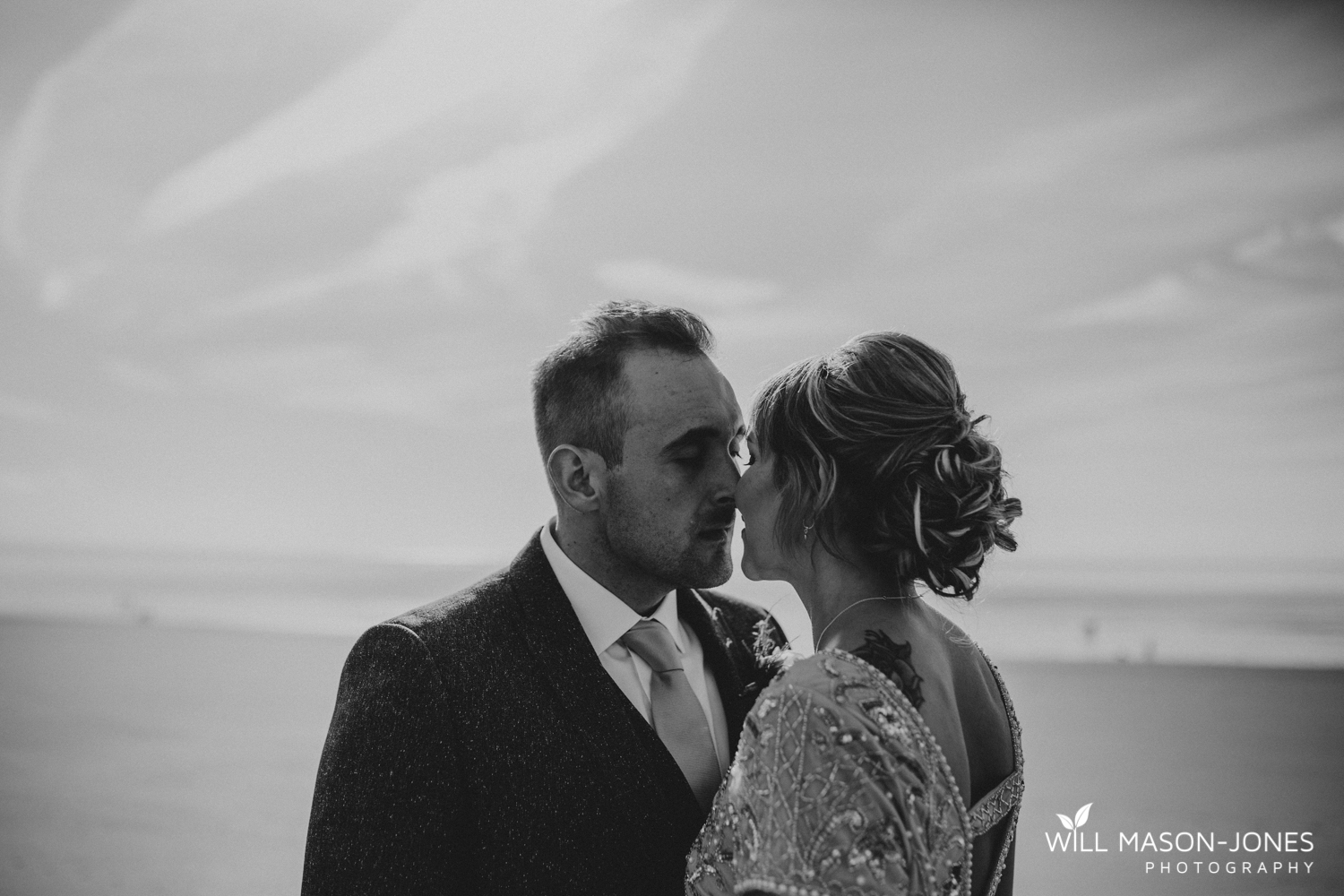Swansea registry office wedding photographer beach seafront photography