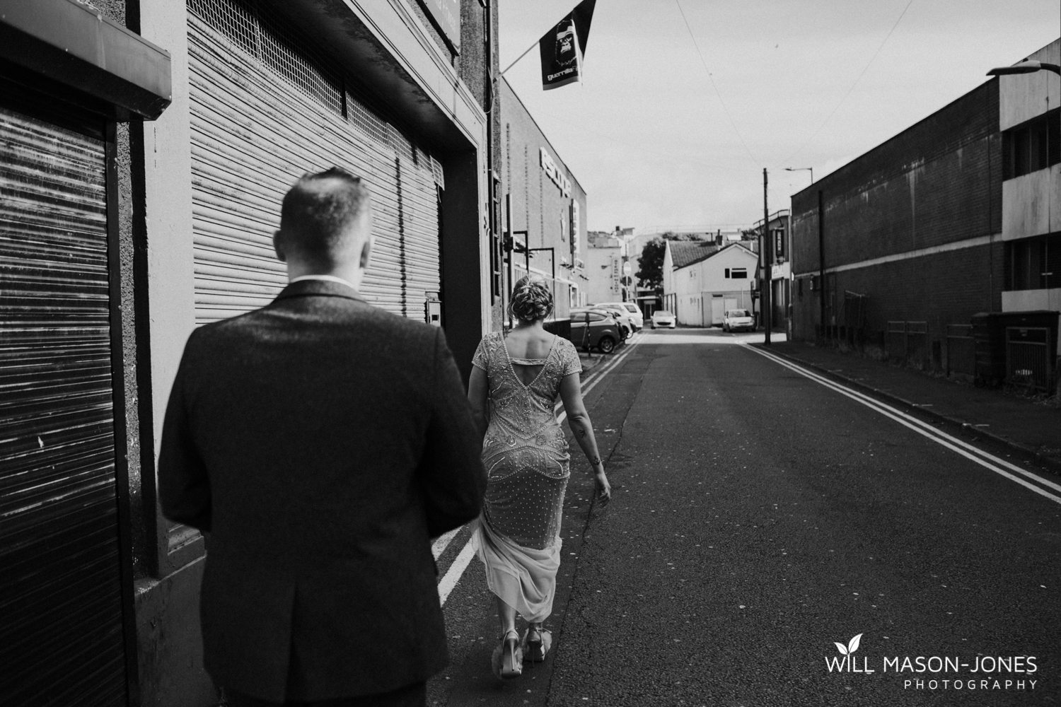 Swansea alternative urban wedding photography