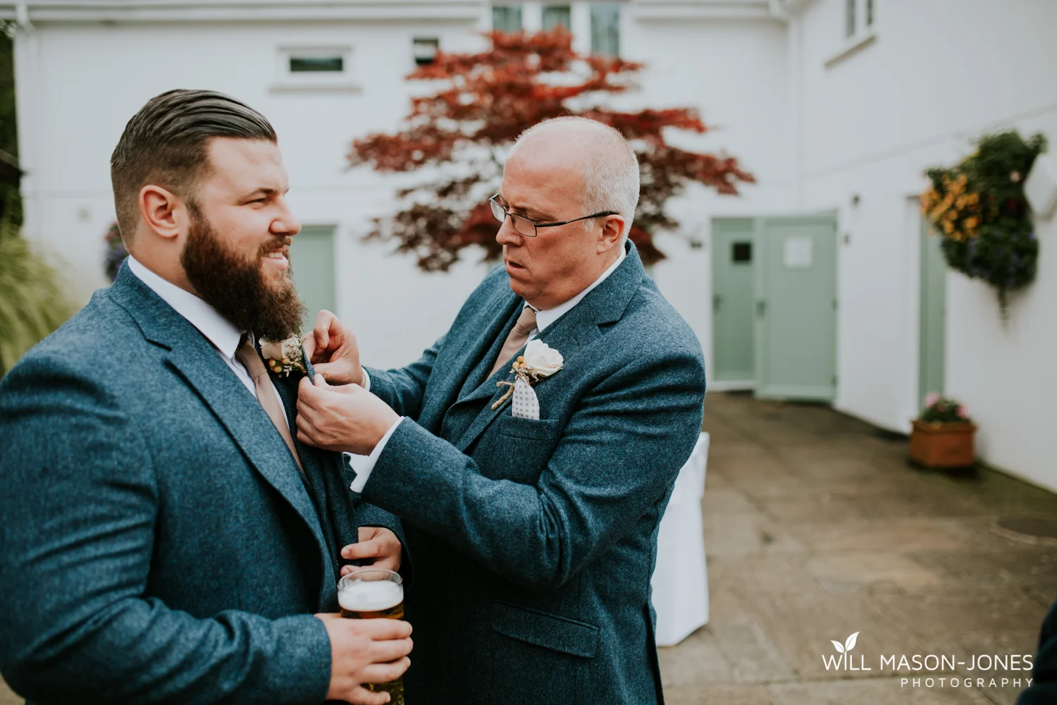  Groom preparations at The King Arthur Hotel Gower Swansea photography 