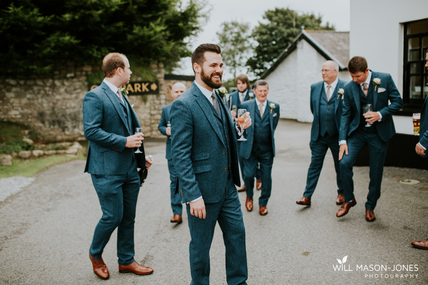  Groom preparations at The King Arthur Hotel Gower Swansea photography 