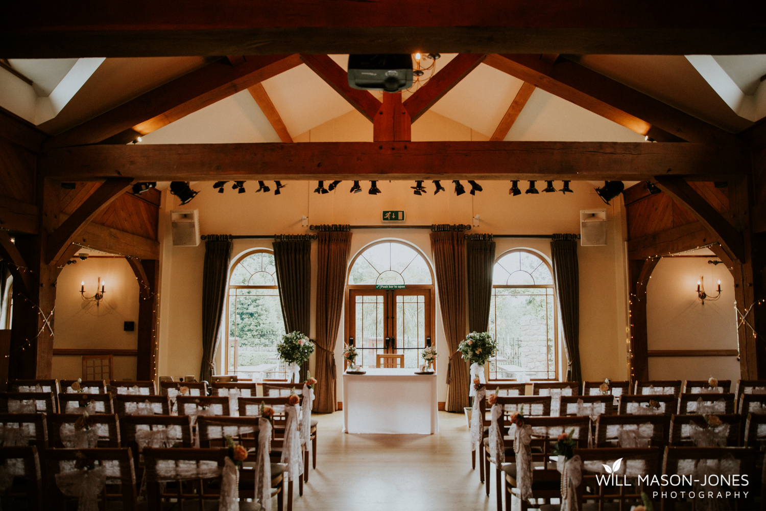  The king arthur hotel swansea gower wedding venue decorations ceremony room 