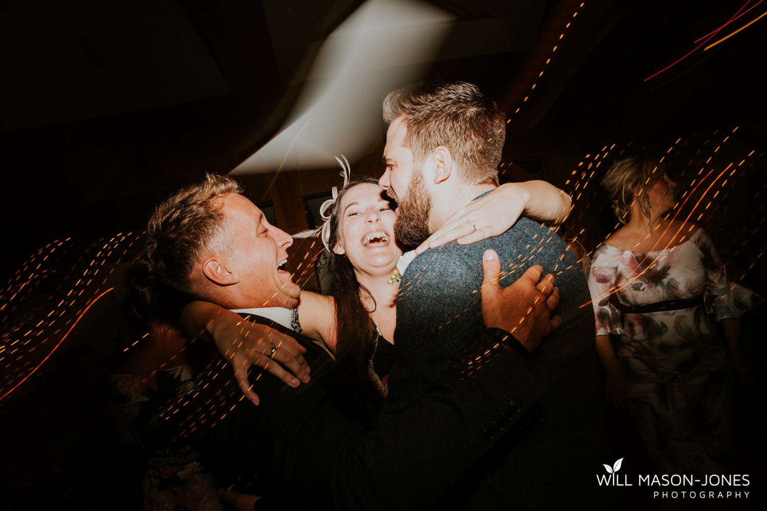 fun colourful and relaxed wedding dancefloor evening photography at king arthur hotel swansea 
