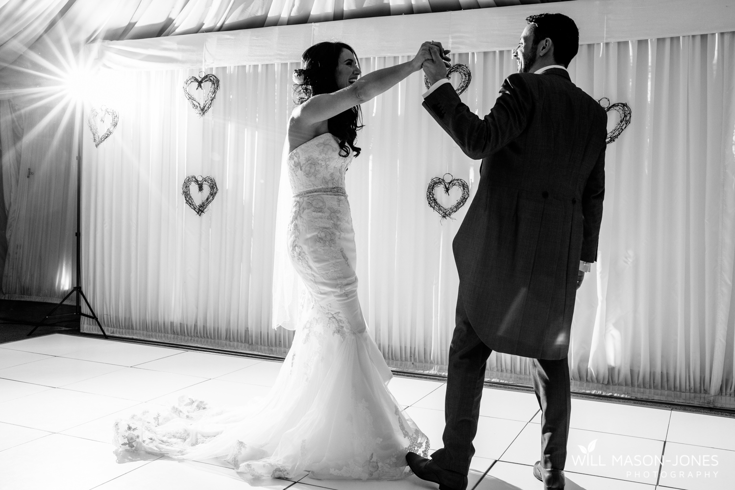  oxwich wedding reception evening dancefloor colourful fun photography 