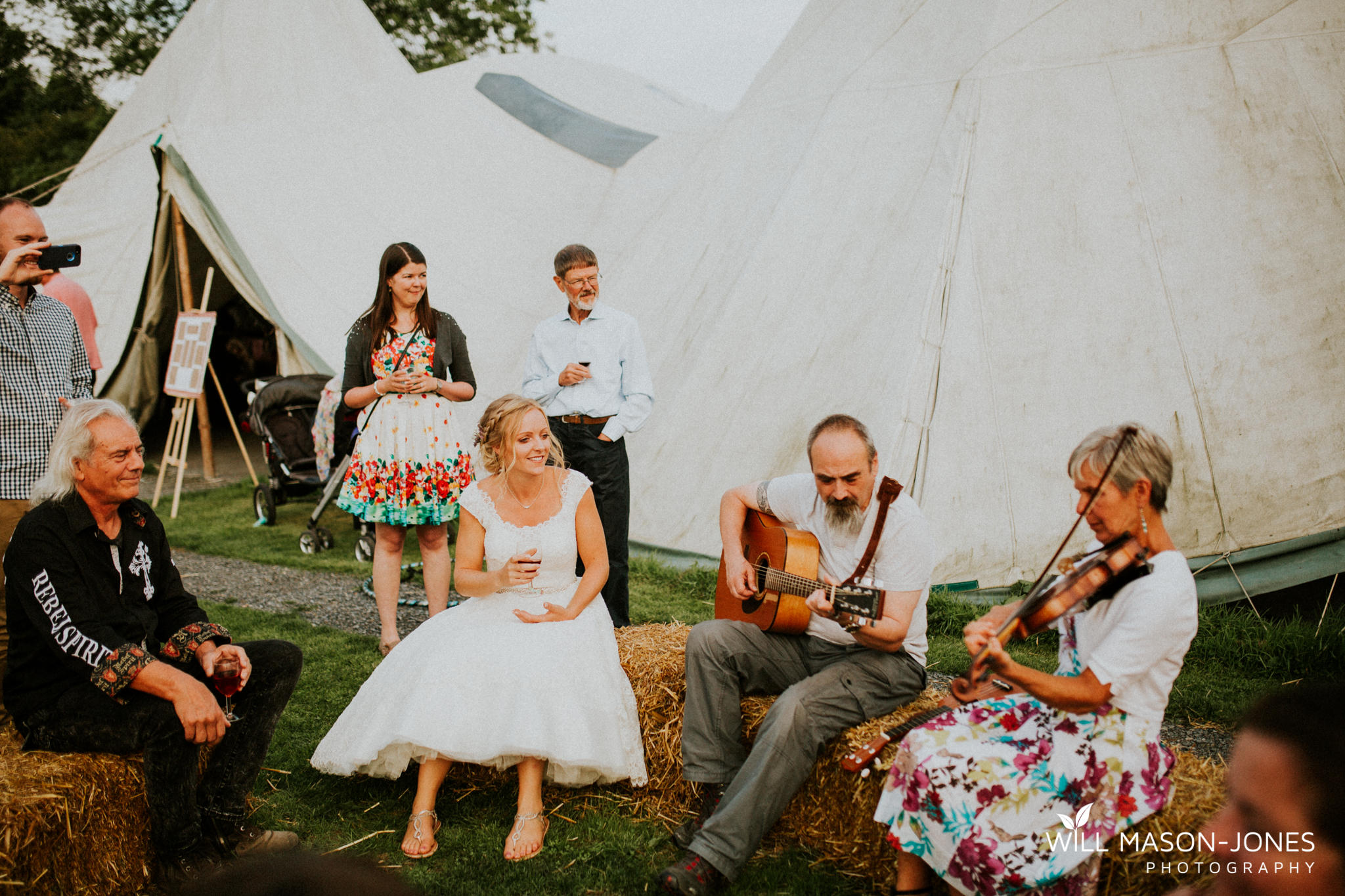  pen y banc farm wales tipi folk festival relaxed colourful wedding photography 