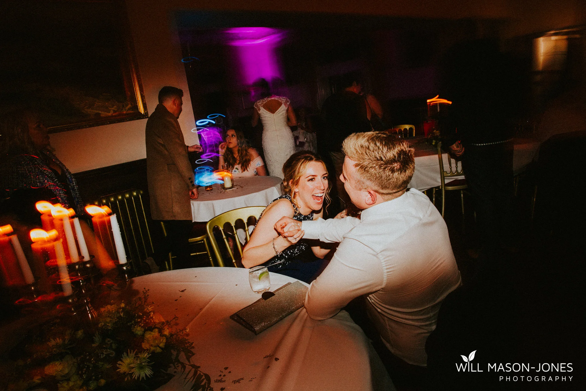  craig y nos castle weddings evening reception fun dancefloor photography 