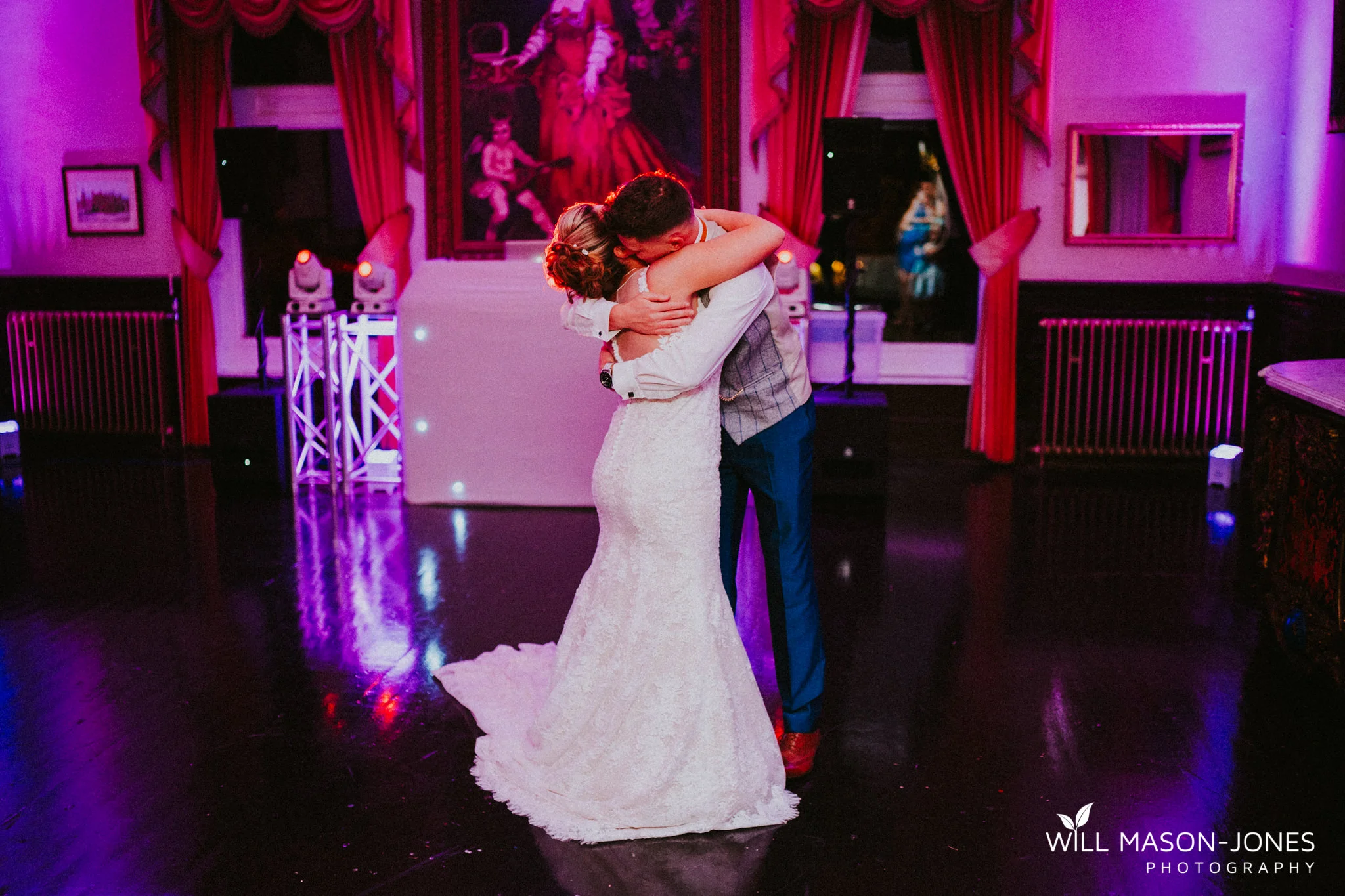  craig y nos castle weddings evening reception fun dancefloor photography 