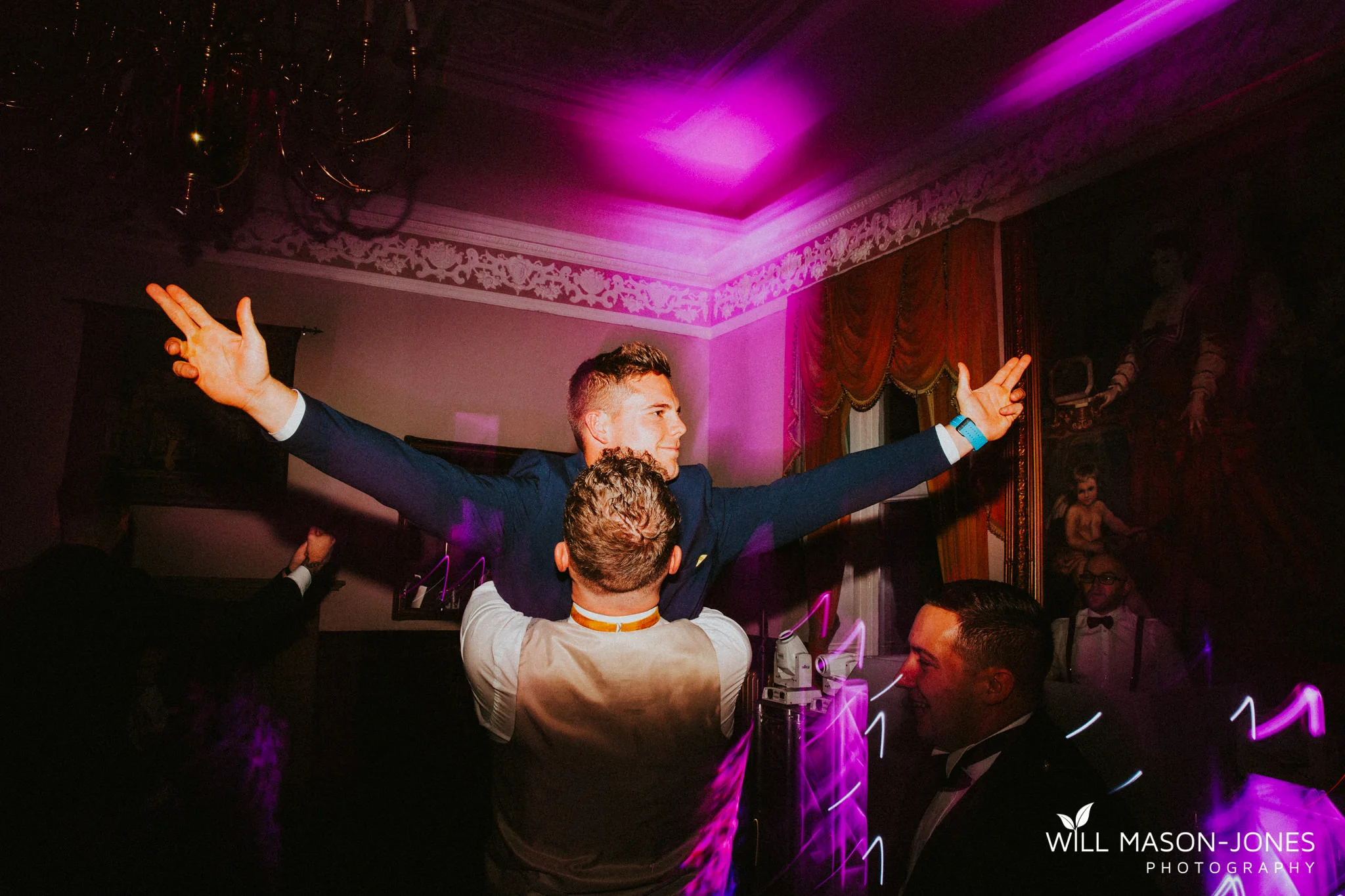  craig y nos castle weddings evening reception fun dancefloor photography 
