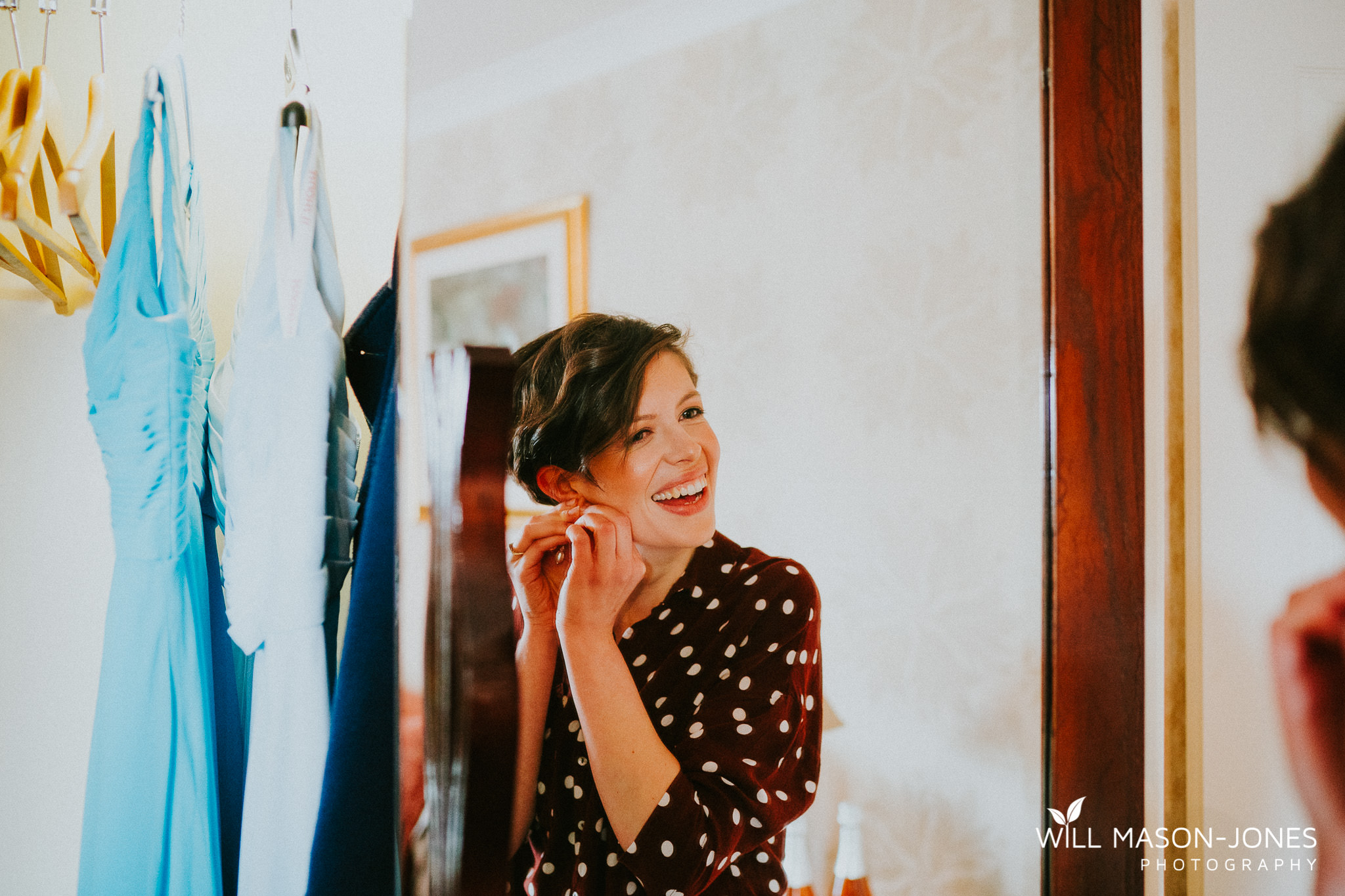  relaxed fun bridal and groom preparations at llanerch vineyard cardiff wedding 