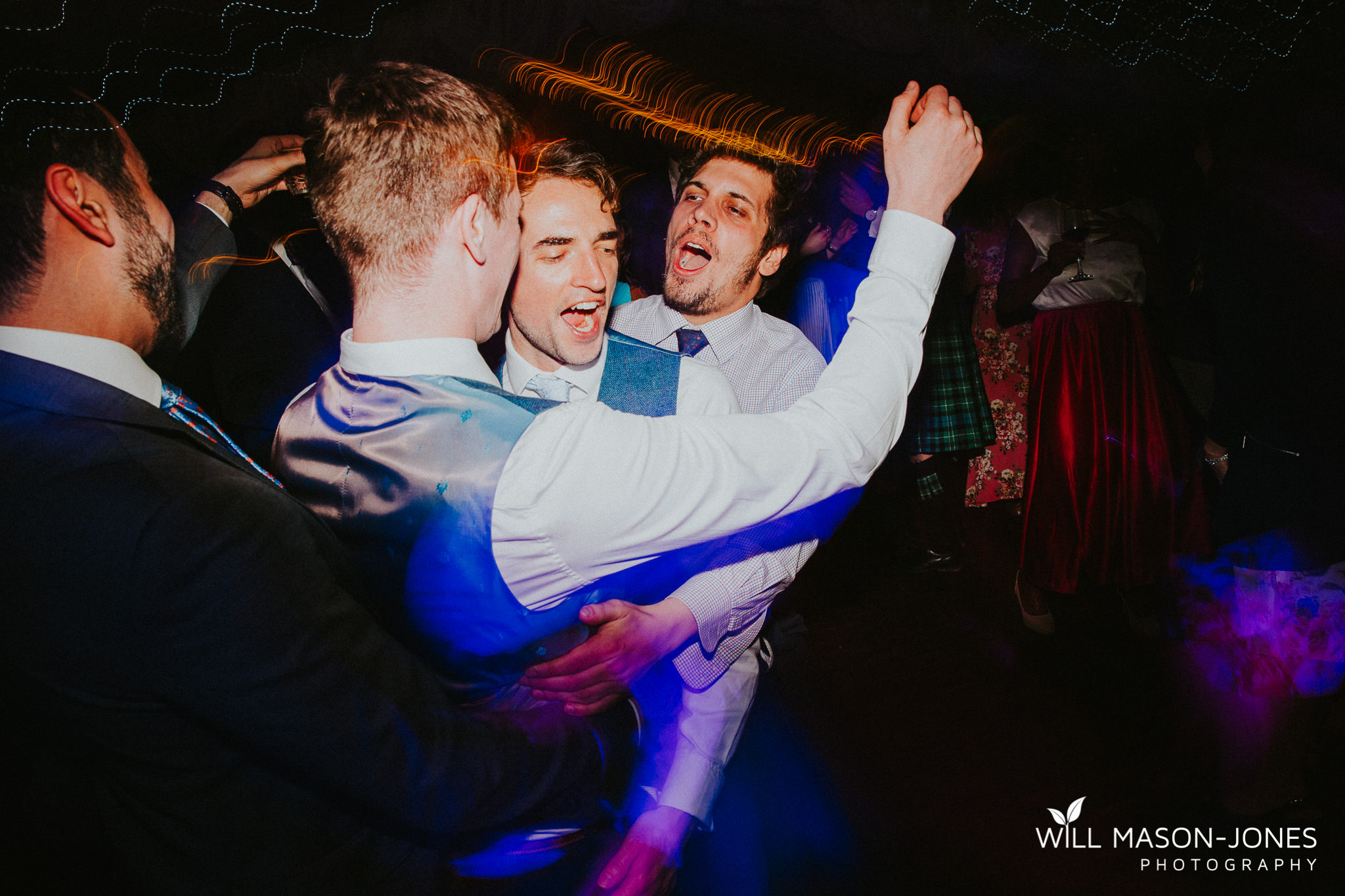  colourful energetic fun dancefloor dancing photography llanerch vineyard wedding cardiff 