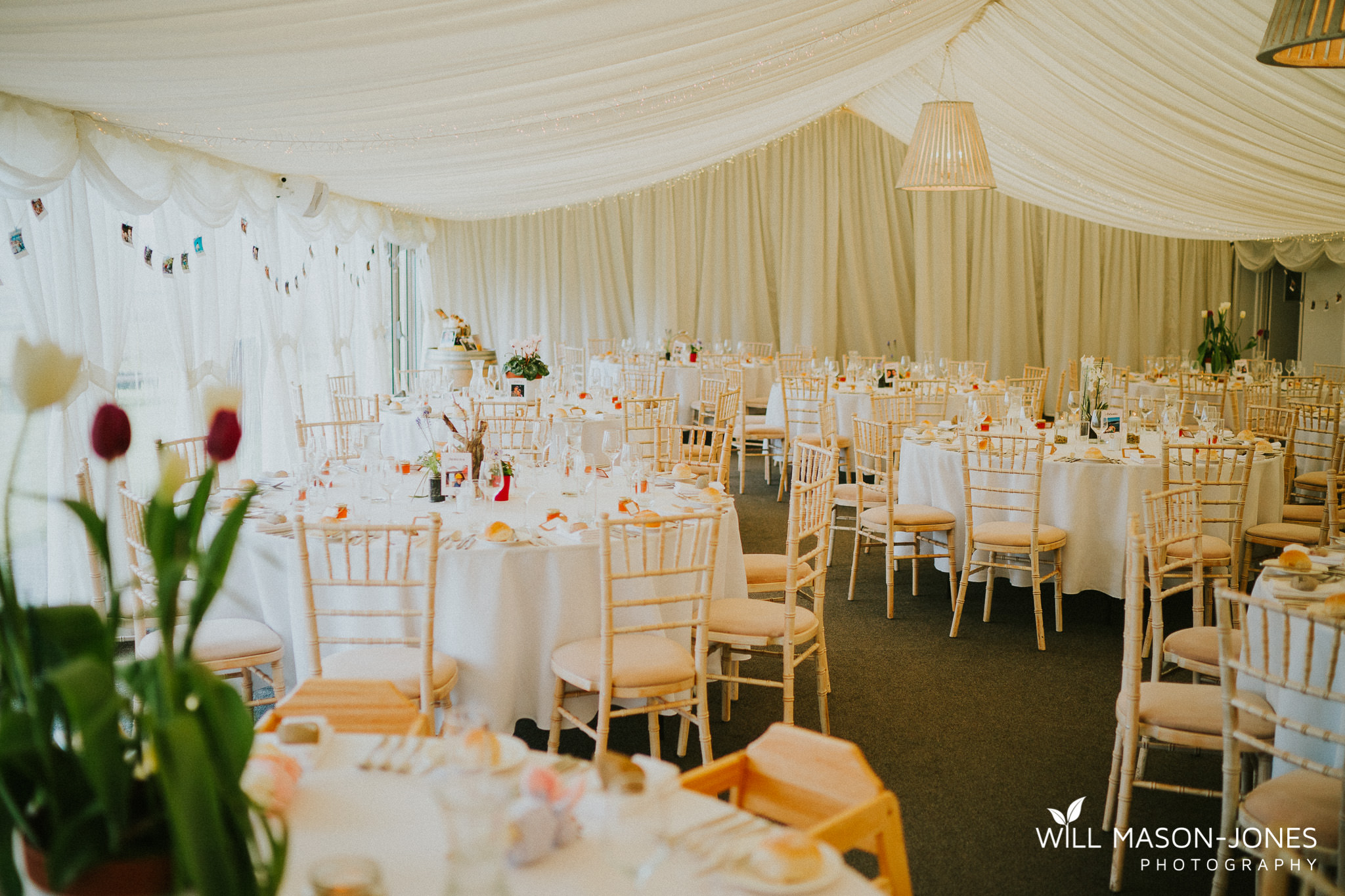  llanerch vineyard wedding reception marquee breakfastphotography colourful 