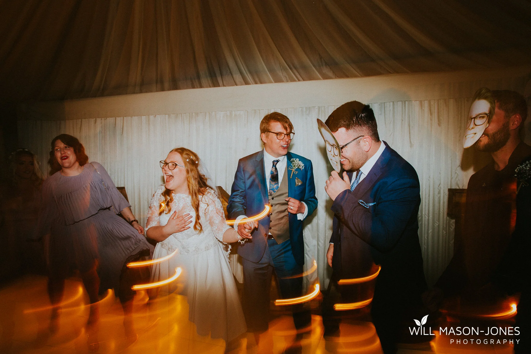  colourful fun evening reception oxiwch bay hotel wedding photography swansea 