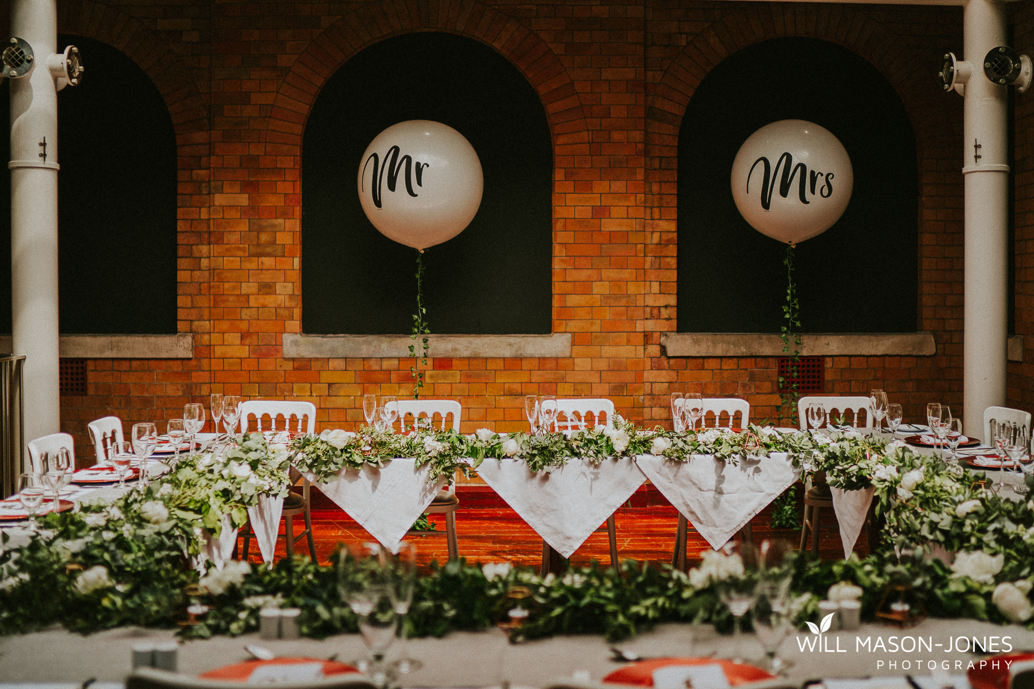  morgans hotel swansea wedding guests reception decorations 