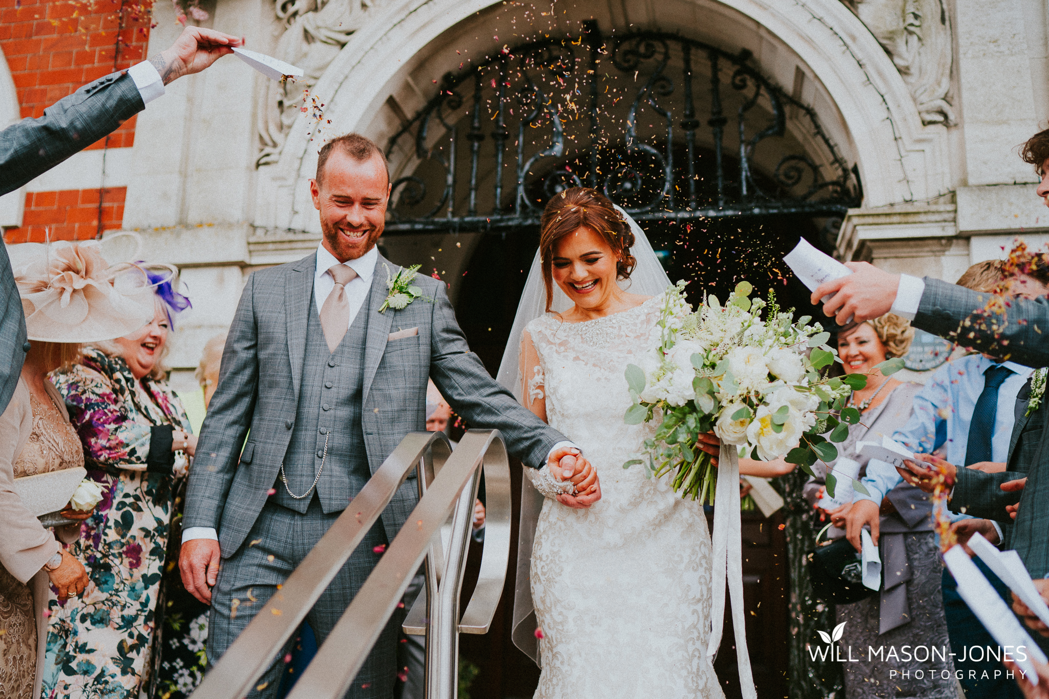  small relaxed intimate wedding ceremony in morgans hotel swansea 