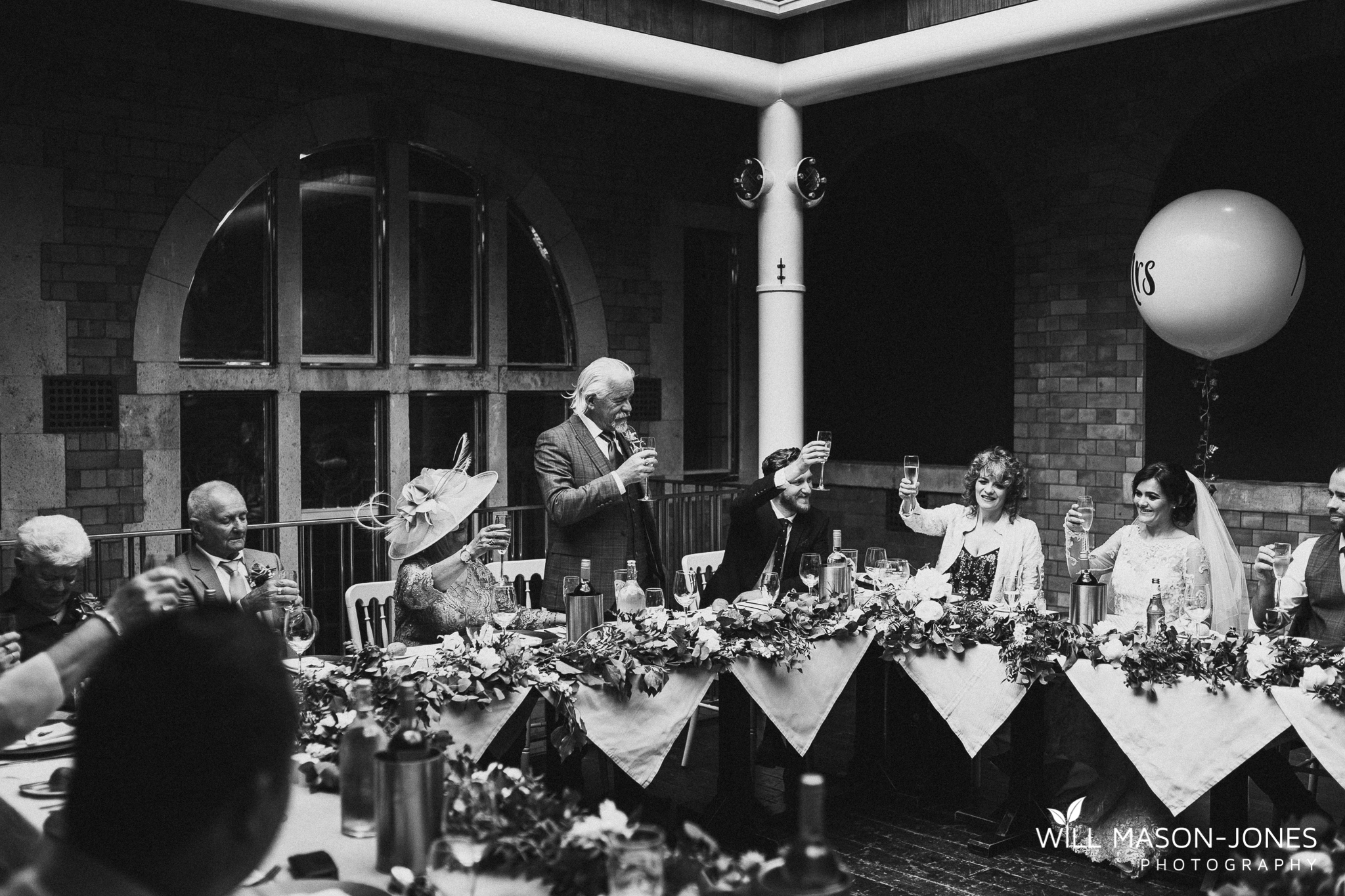  candid natural wedding photography morgans hotel swansea reception dancefloor 