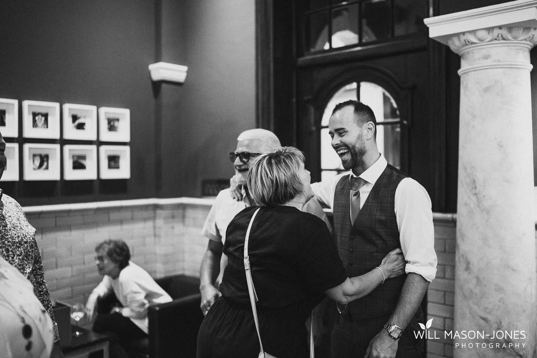  candid natural wedding photography morgans hotel swansea reception dancefloor 