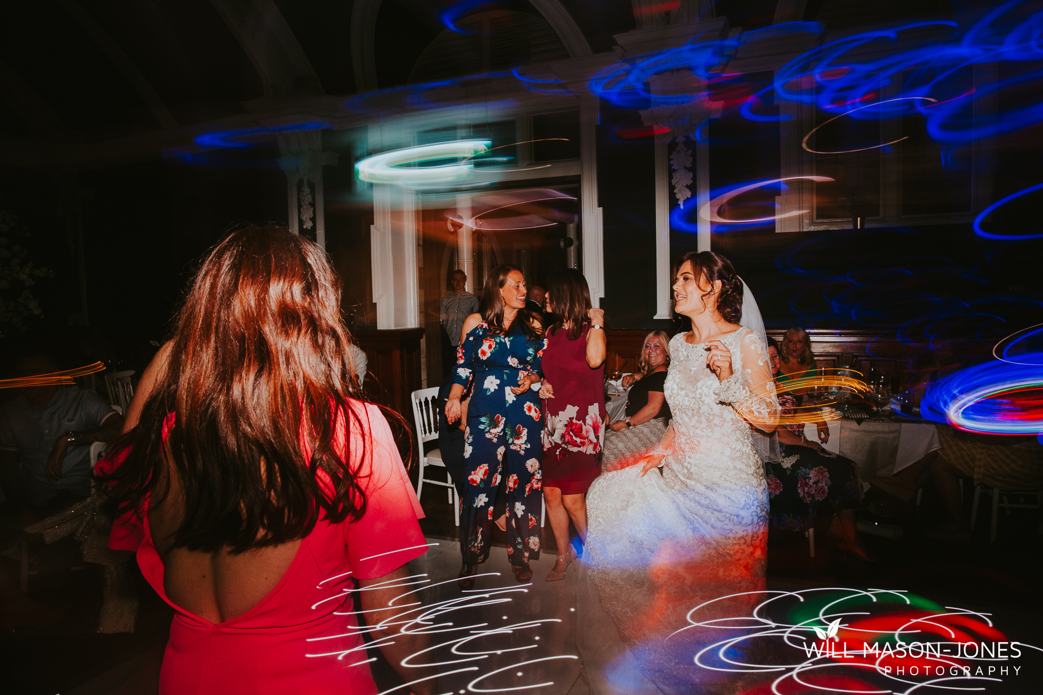  candid natural wedding photography morgans hotel swansea reception dancefloor 