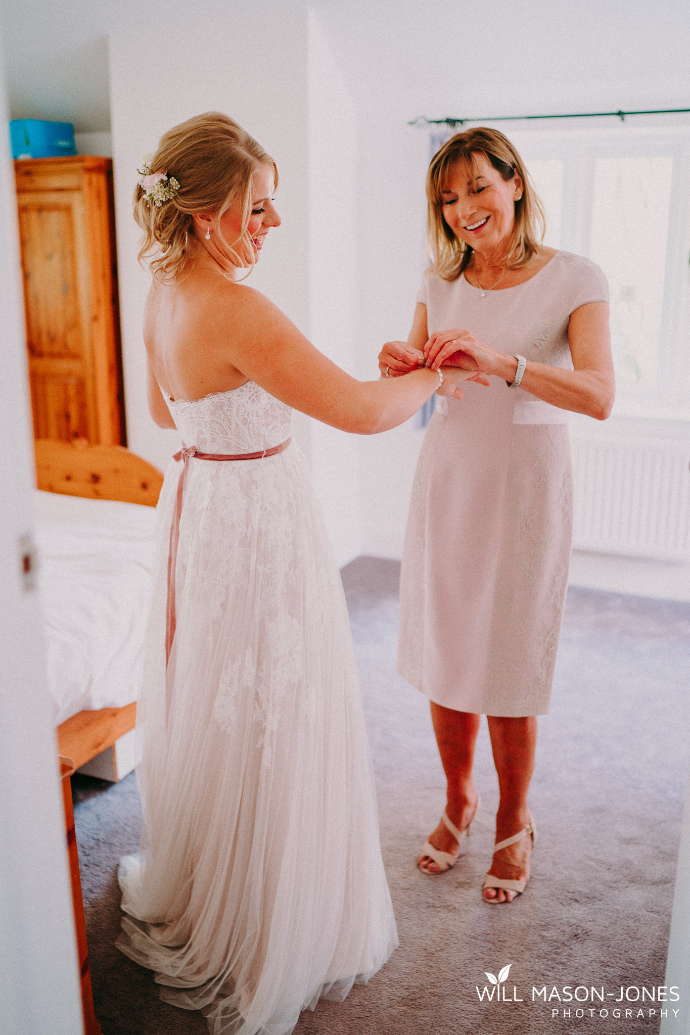  colourful fun relaxed bridal prep photography swansea wedding 