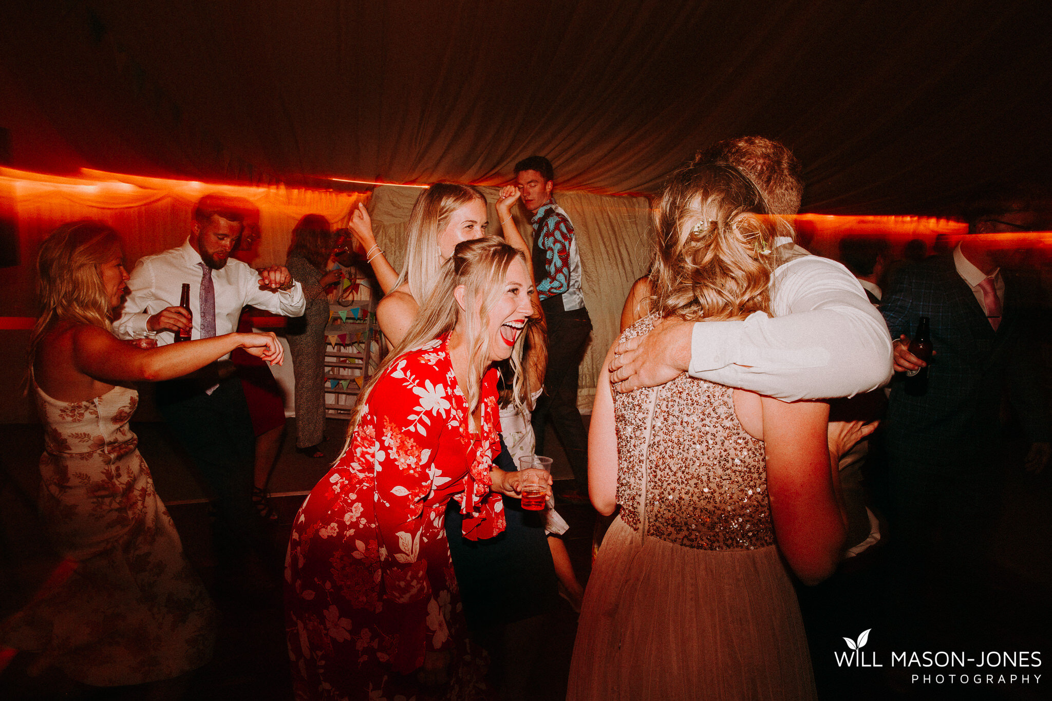  colourful energetic drunk funny swansea wedding photography dancefloor perriswood 