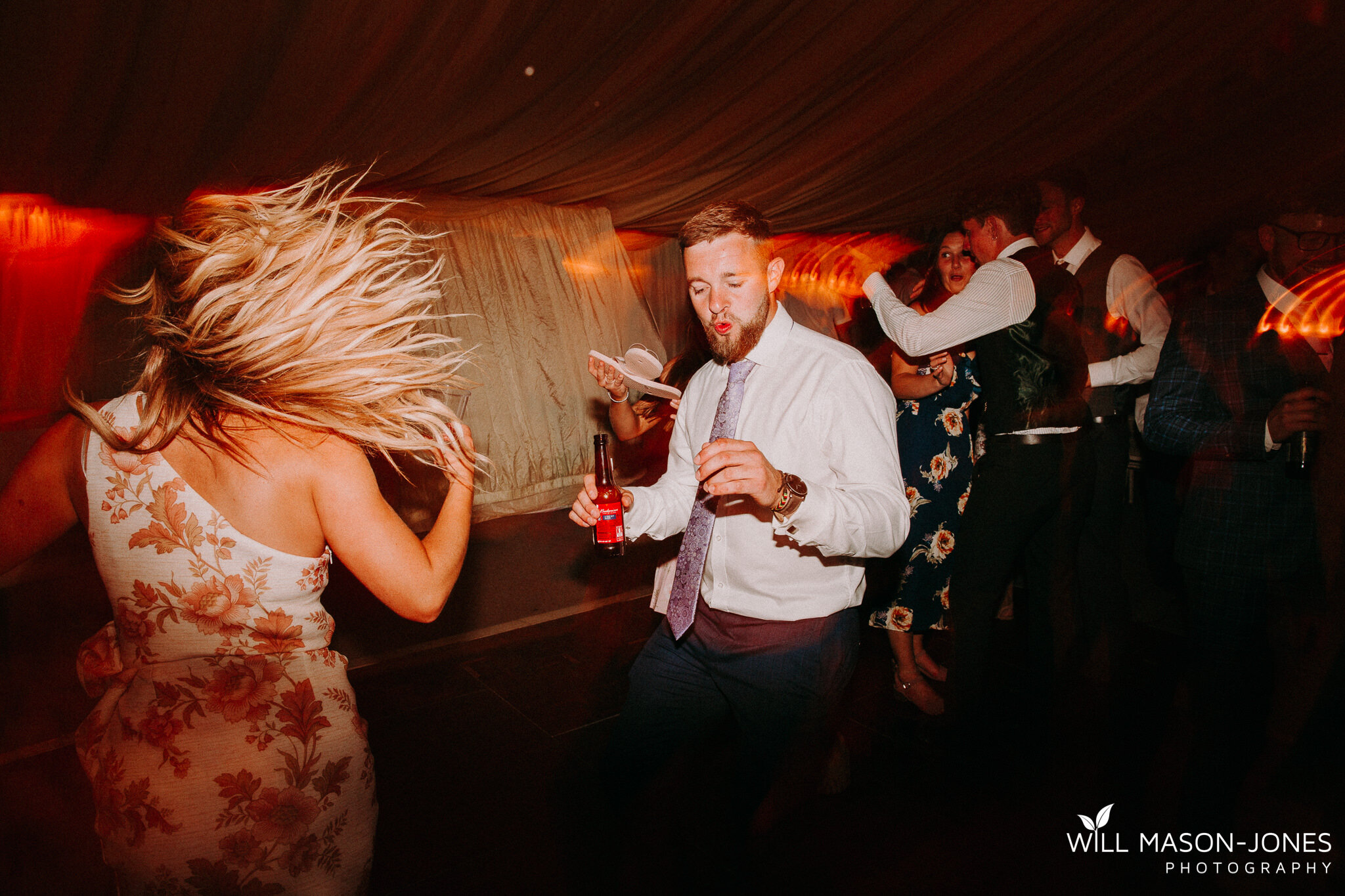  colourful energetic drunk funny swansea wedding photography dancefloor perriswood 