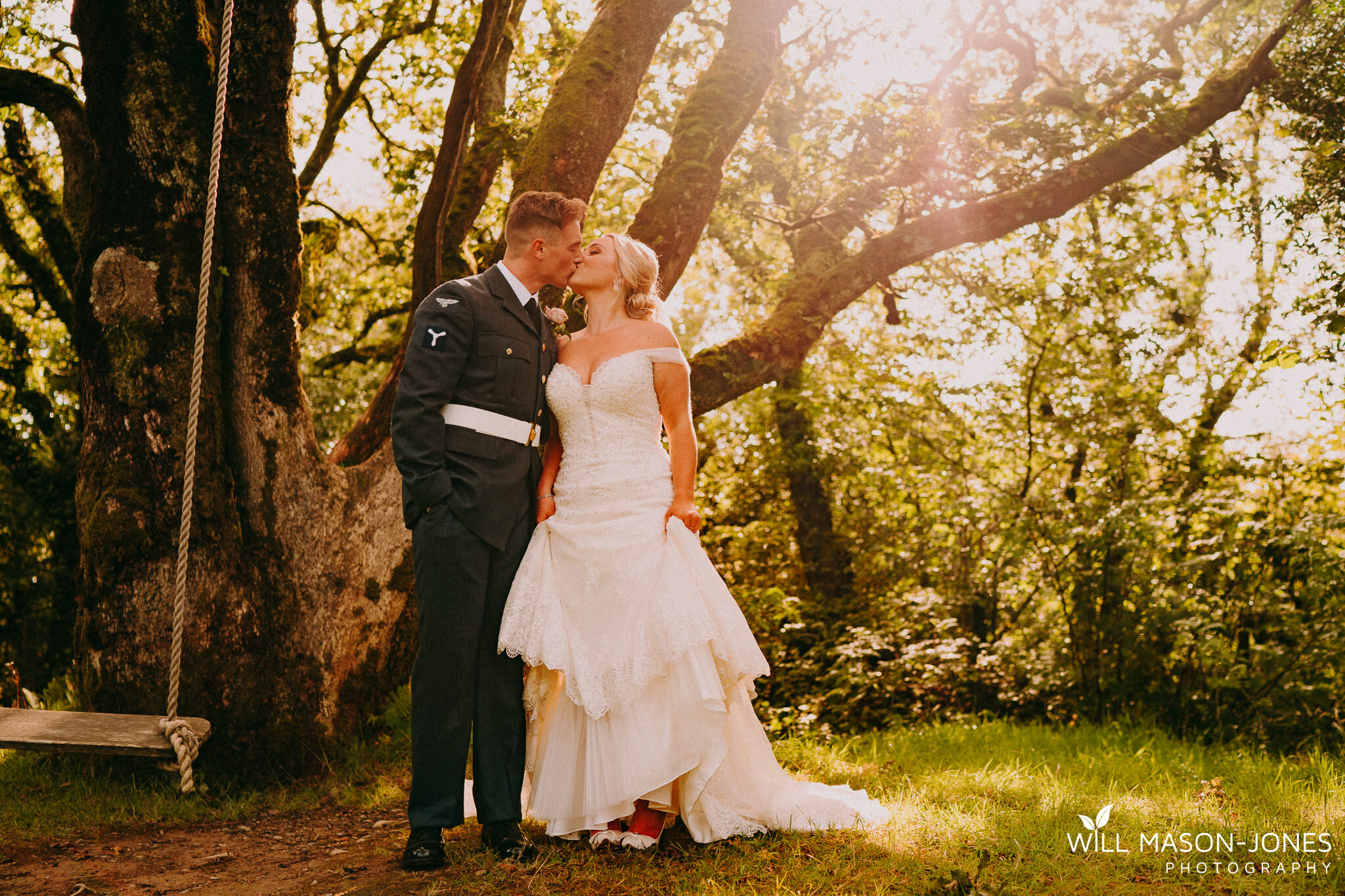  relaxed alternative couple portraits gellifawr woodland wedding photography 