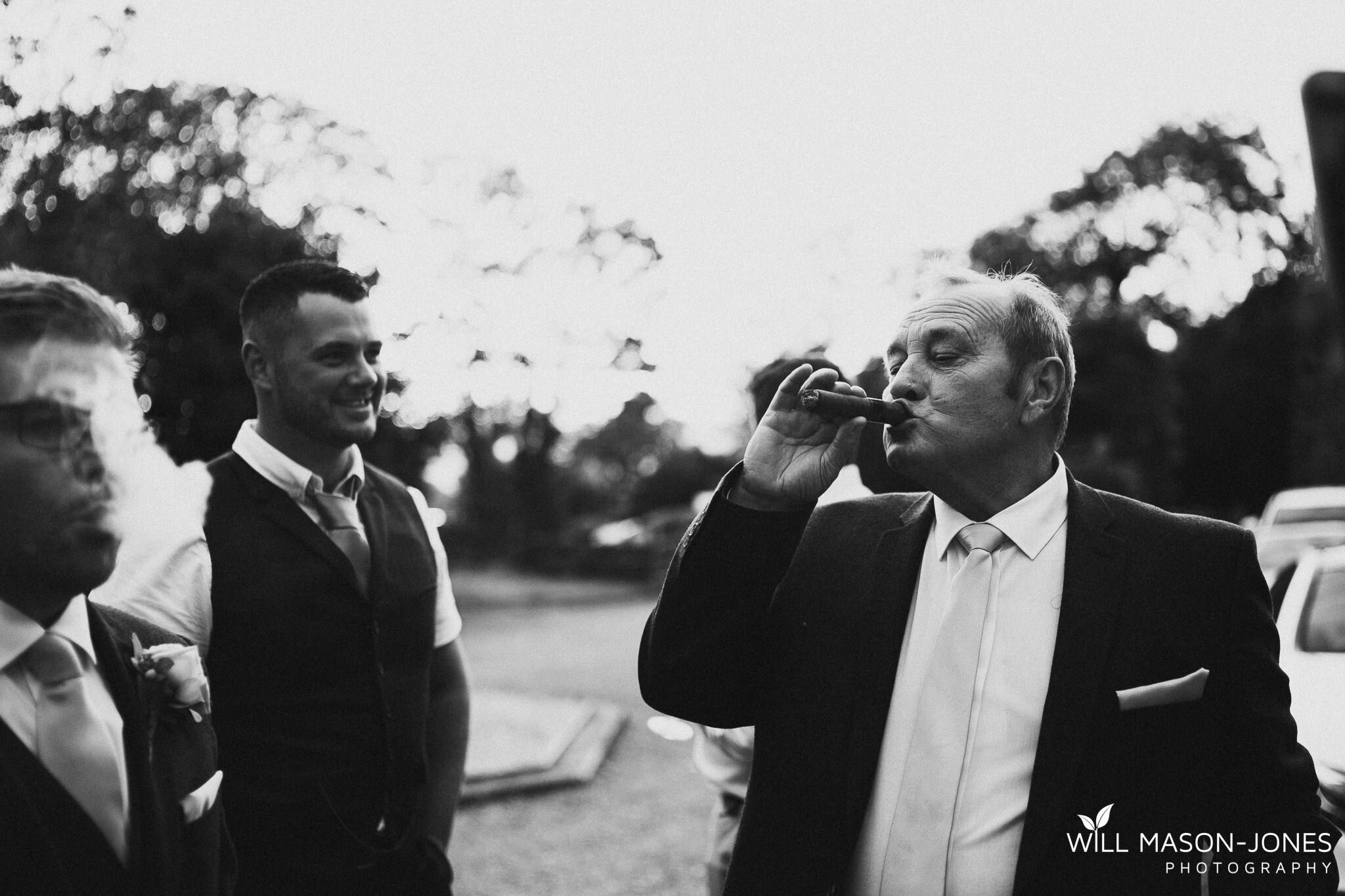  gellifawr woodland retreat wedding guests evening photography 