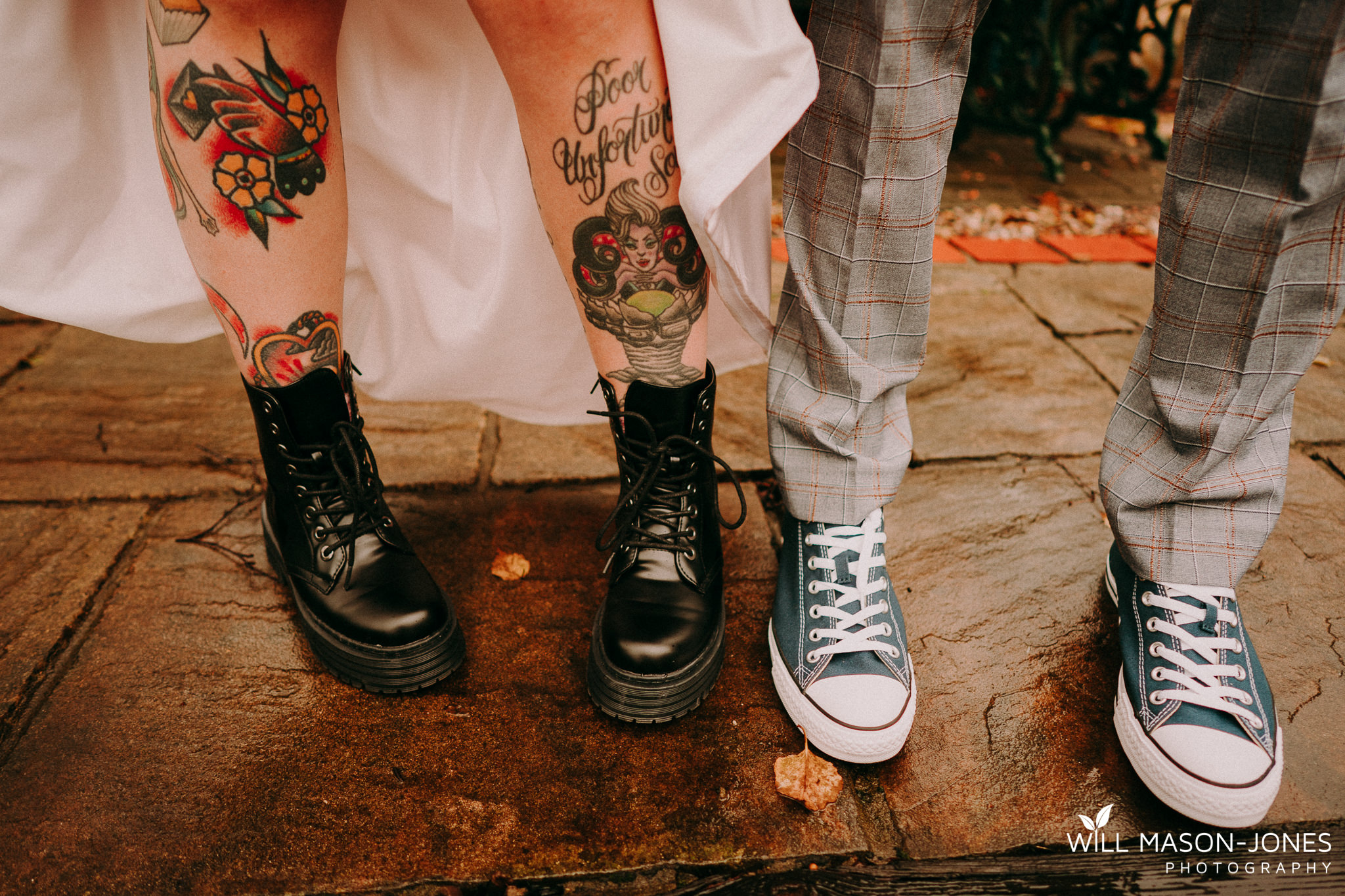 rock n roll bride south wales elopement photographers