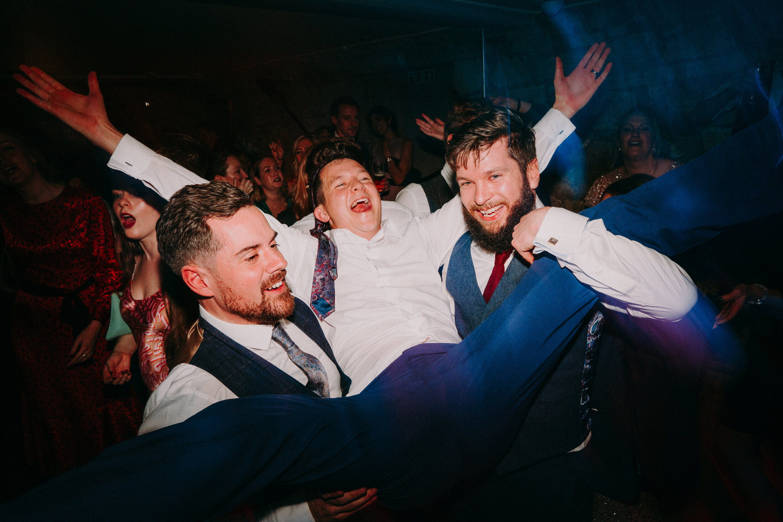  tower hill barns south wales swansea wedding photography fun dancefloor colourful 