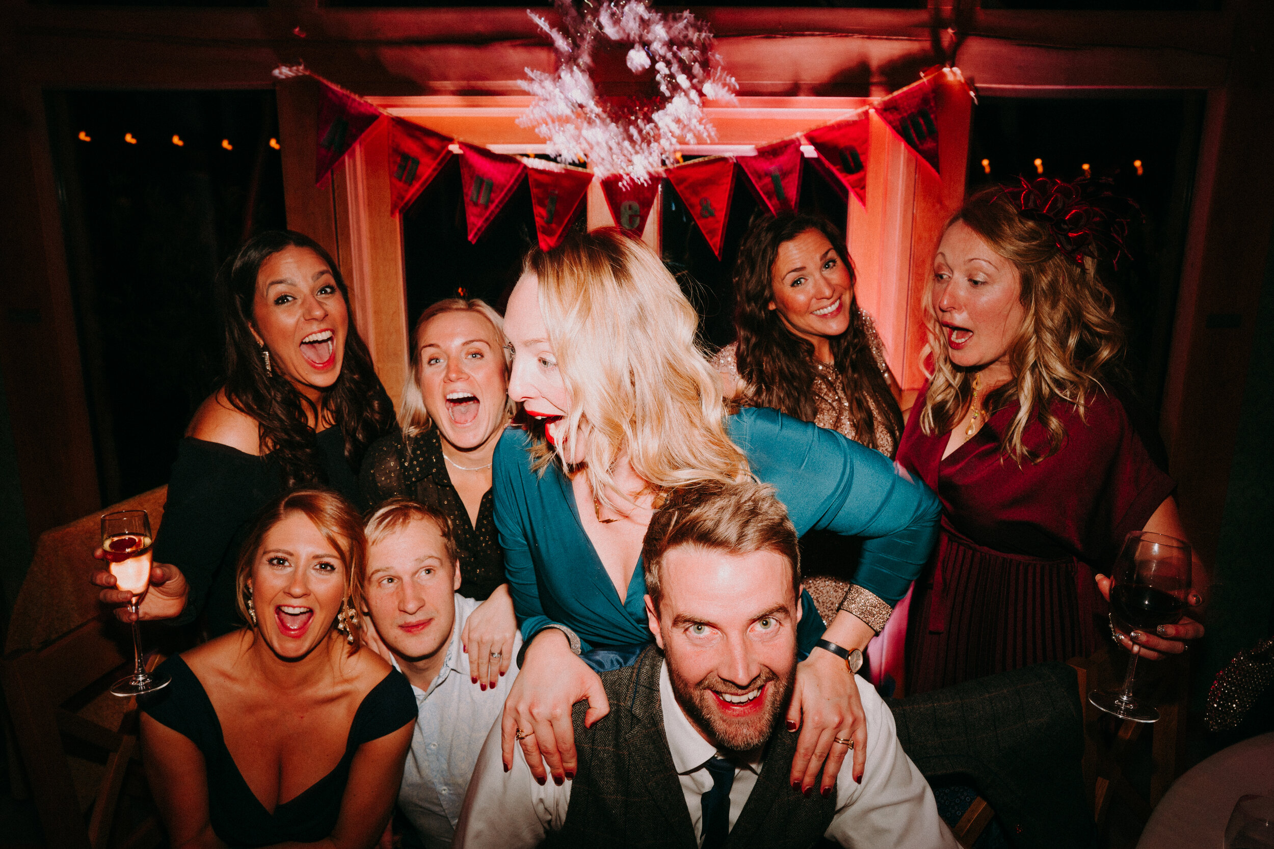  tower hill barns south wales swansea wedding photography fun dancefloor colourful 