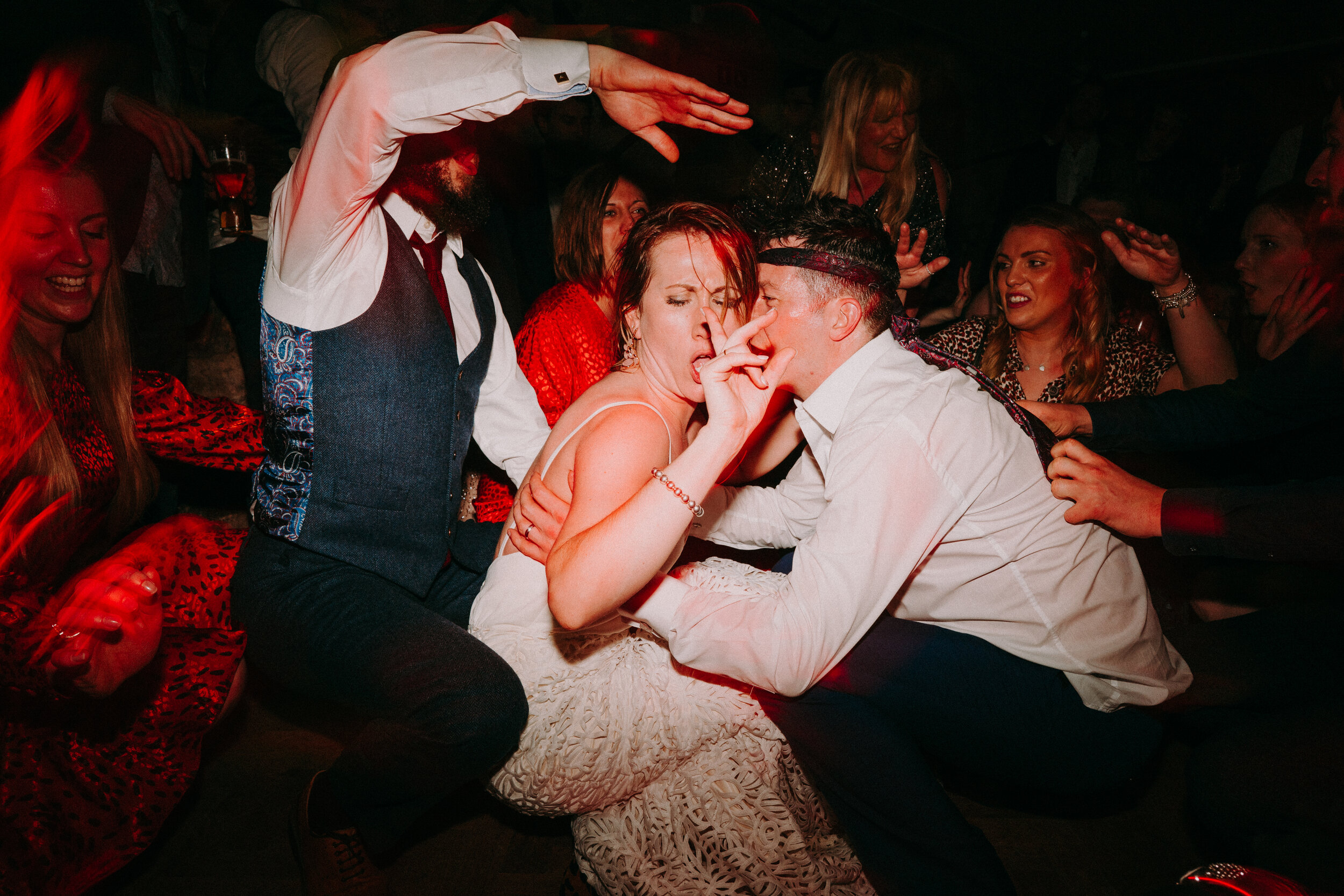  tower hill barns south wales swansea wedding photography fun dancefloor colourful 