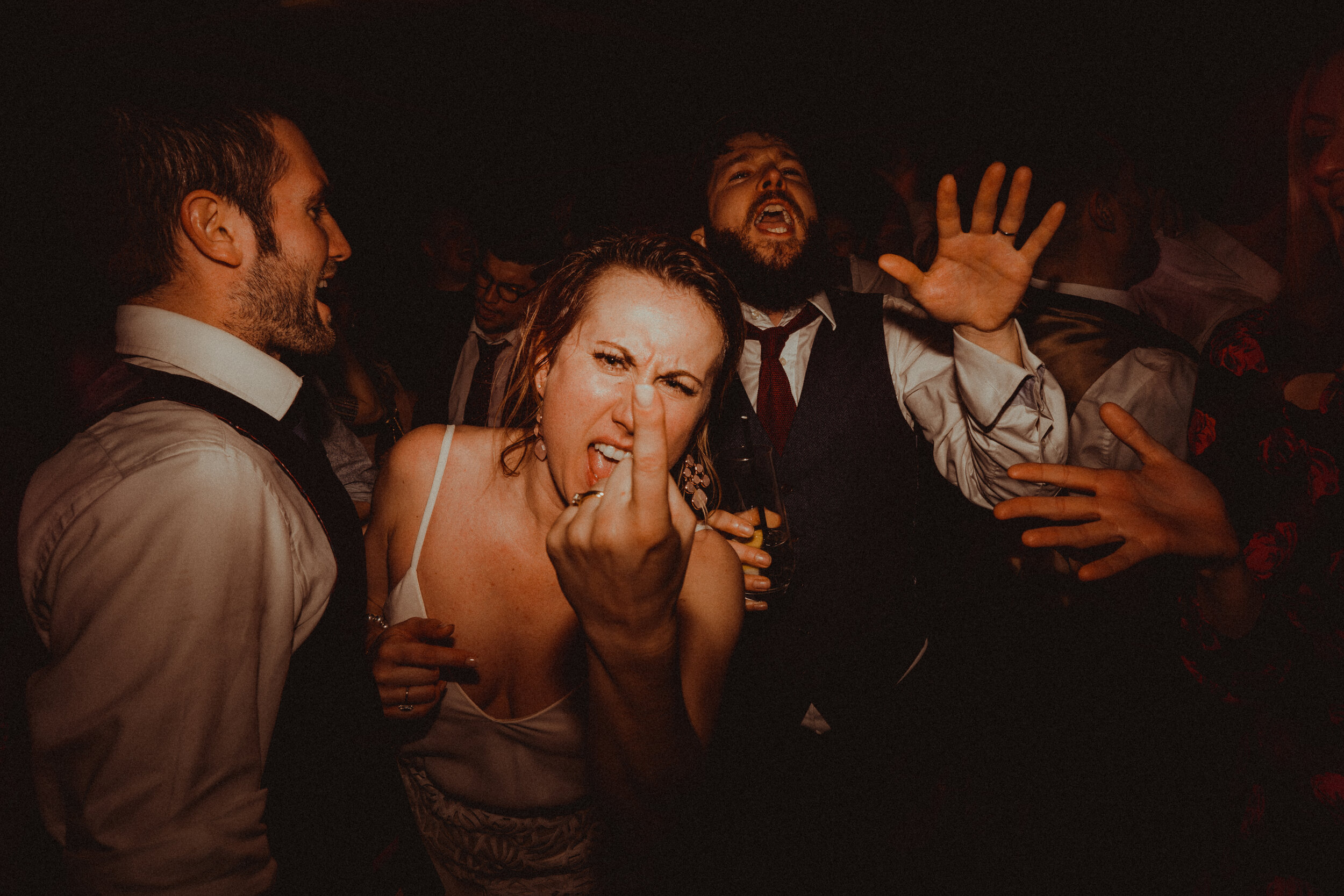  tower hill barns south wales swansea wedding photography fun dancefloor colourful 